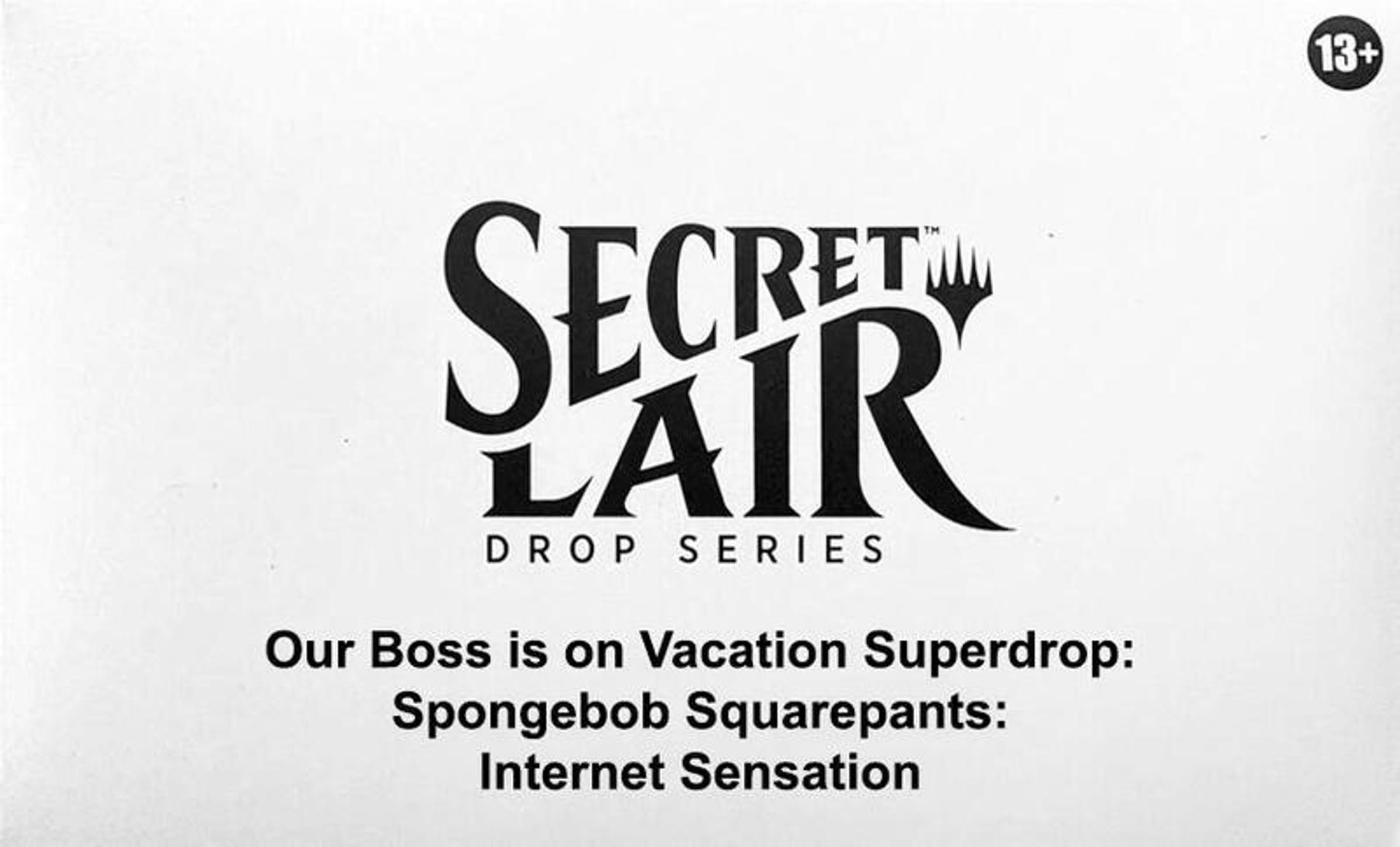 Secret Lair Drop Spongebob Squarepants Internet Sensation from Secret Lair Drop - Magic: The Gathering
