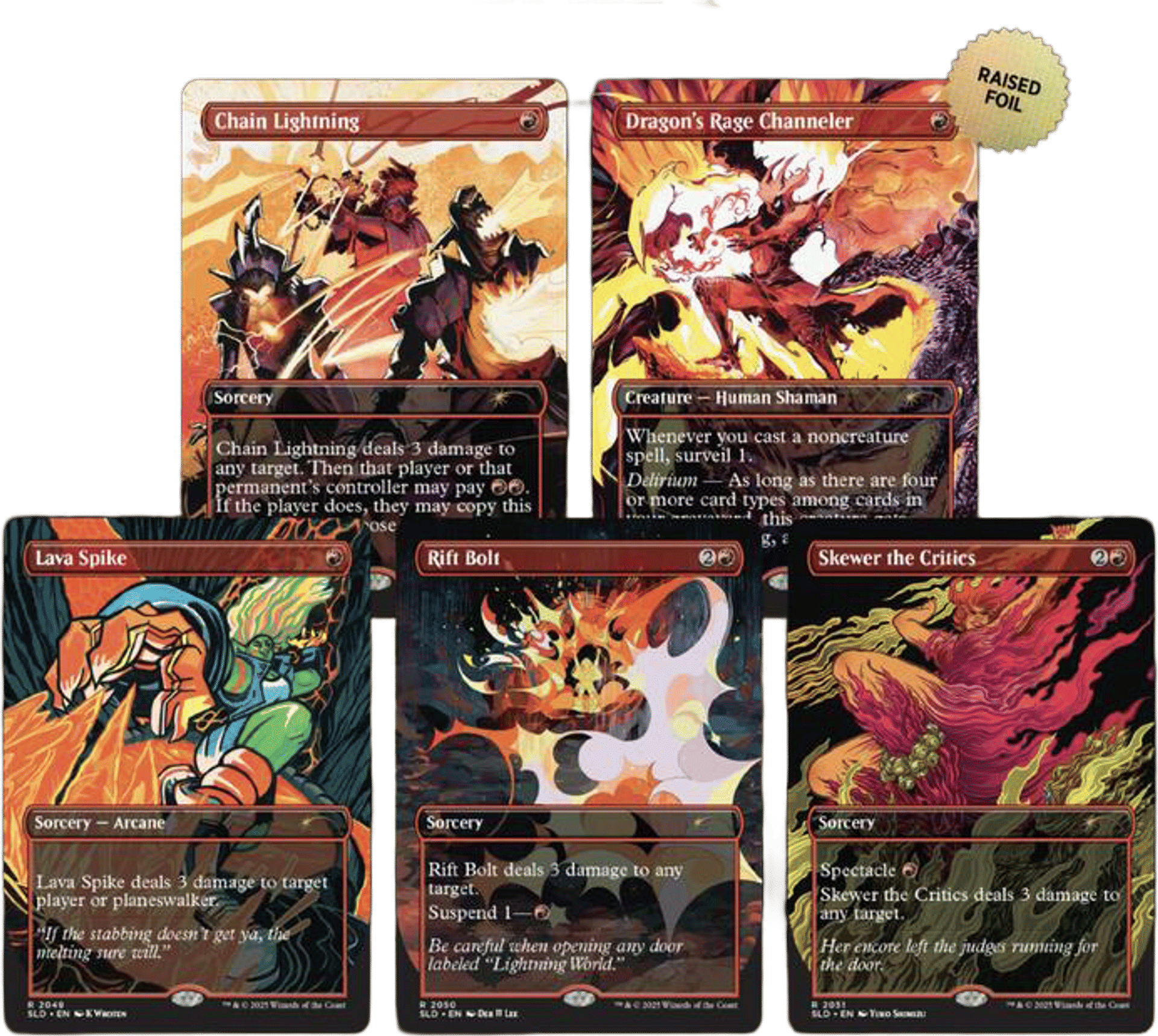 Secret Lair Drop EVERYTHING IS ON FIRE Raised Foil from Secret Lair Drop - Magic: The Gathering