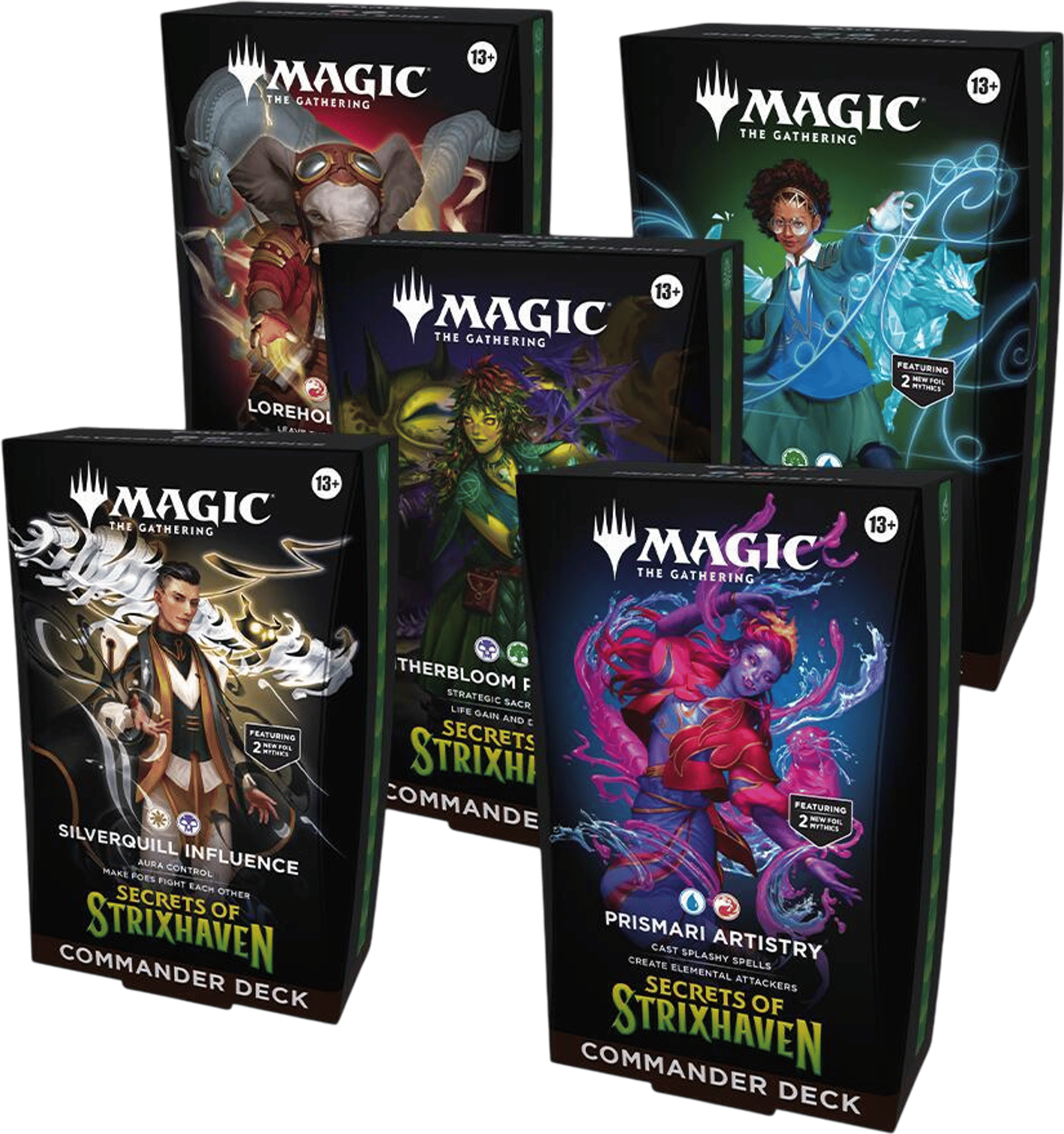 Product image for Secret of Strixhaven Commander Deck Set