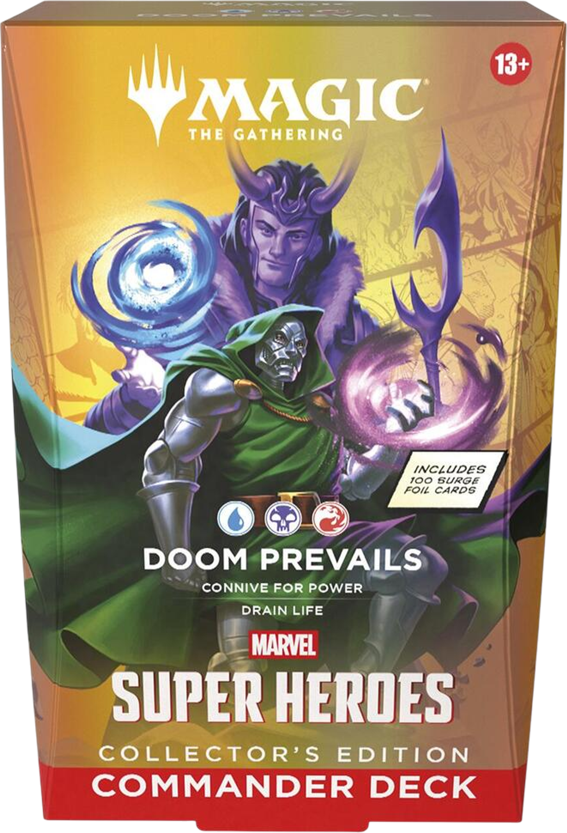 Product image for Marvel Super Heroes Commander deck : Doom Prevails - collector edition