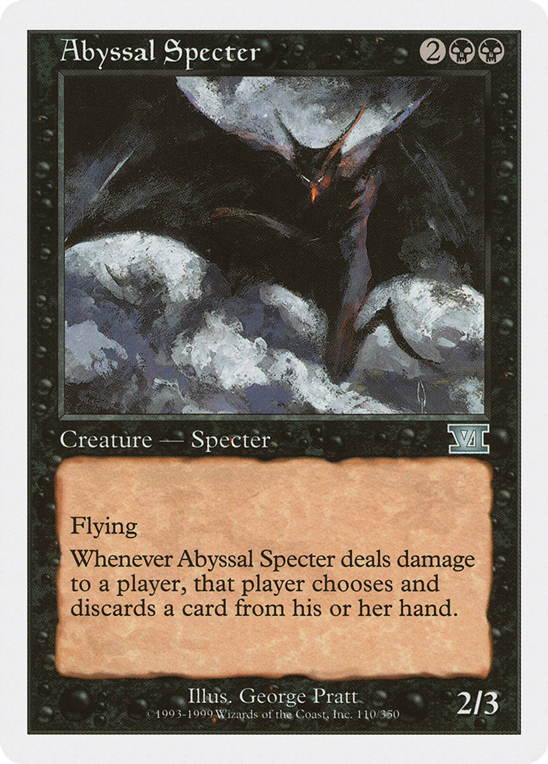 Abyssal Specter — Classic Sixth Edition — Magic: The Gathering