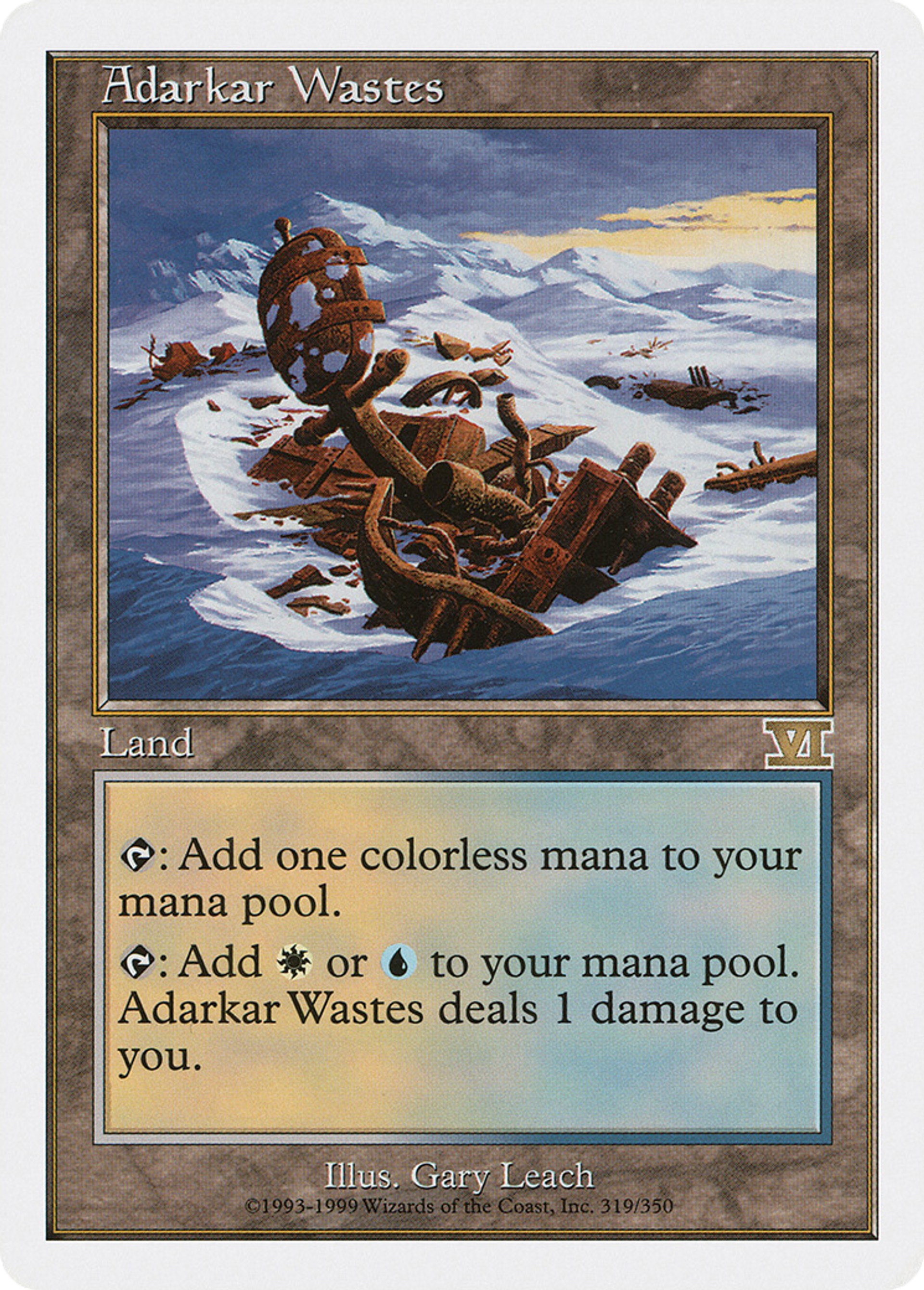 Adarkar Wastes — Classic Sixth Edition — Magic: The Gathering