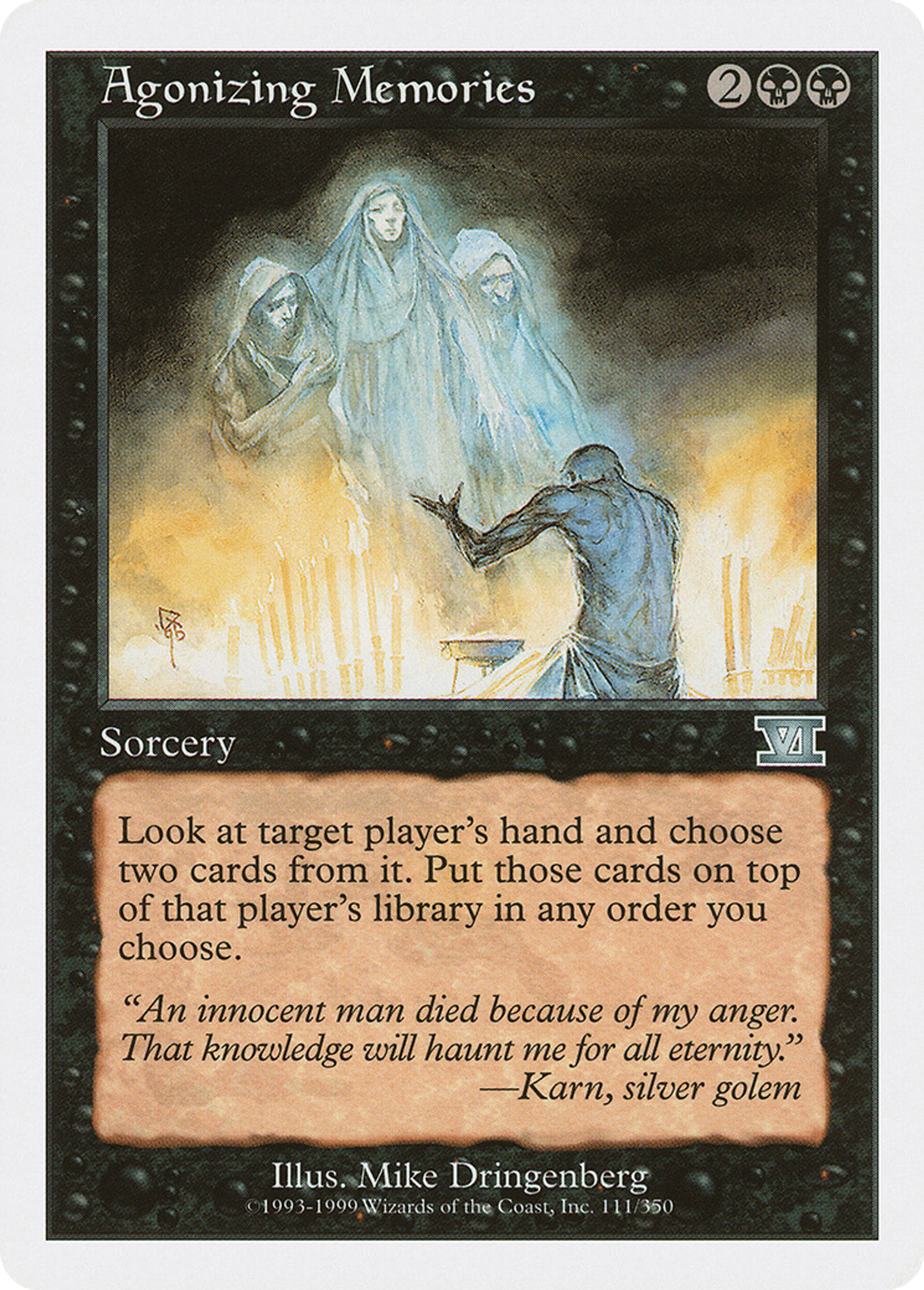 Agonizing Memories — Classic Sixth Edition — Magic: The Gathering