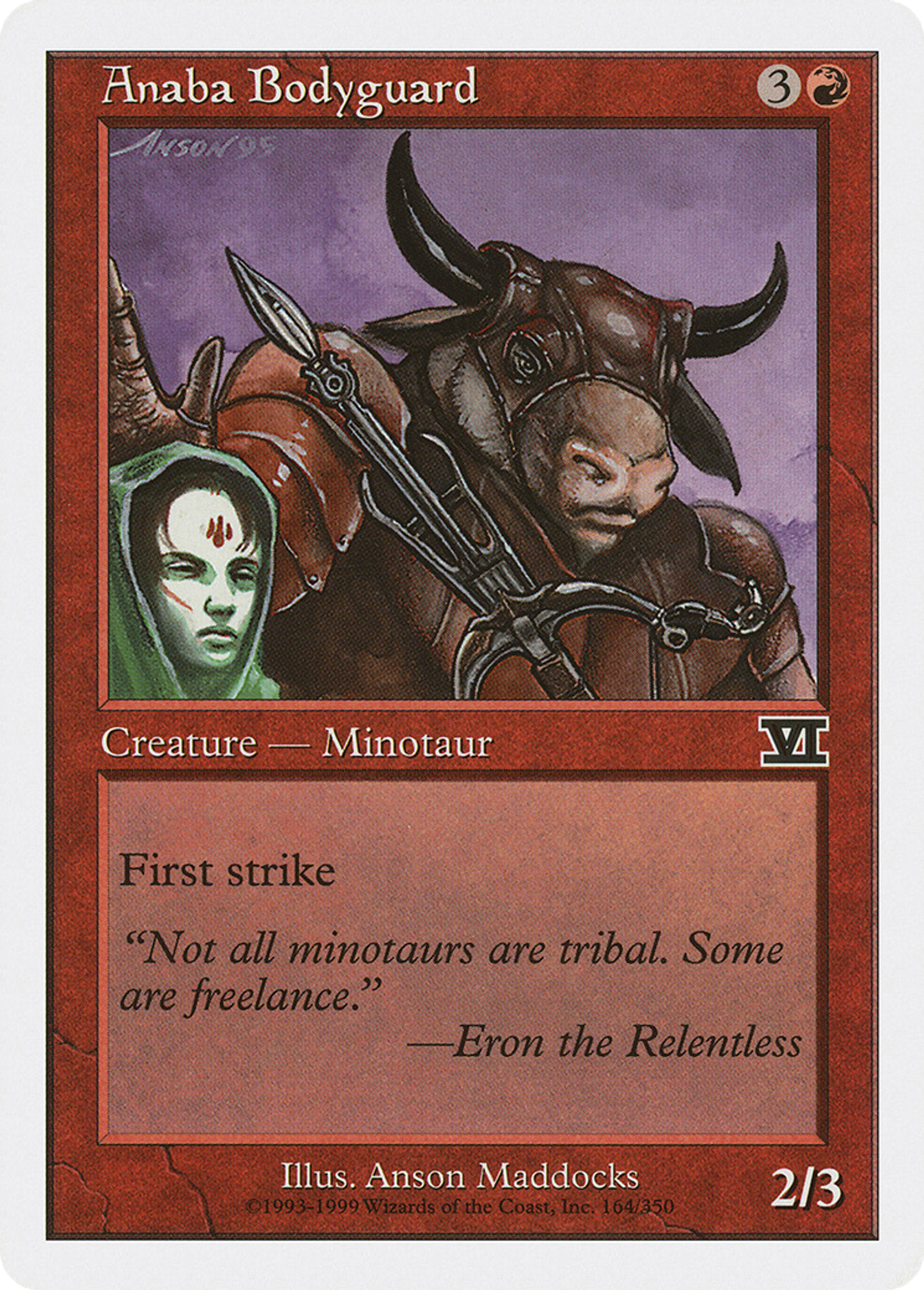 Anaba Bodyguard — Classic Sixth Edition — Magic: The Gathering
