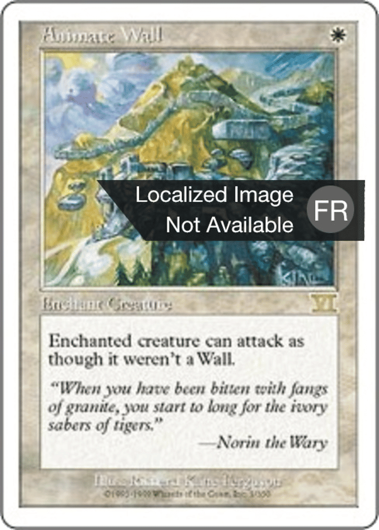 Animation de mur — Classic Sixth Edition — Magic: The Gathering