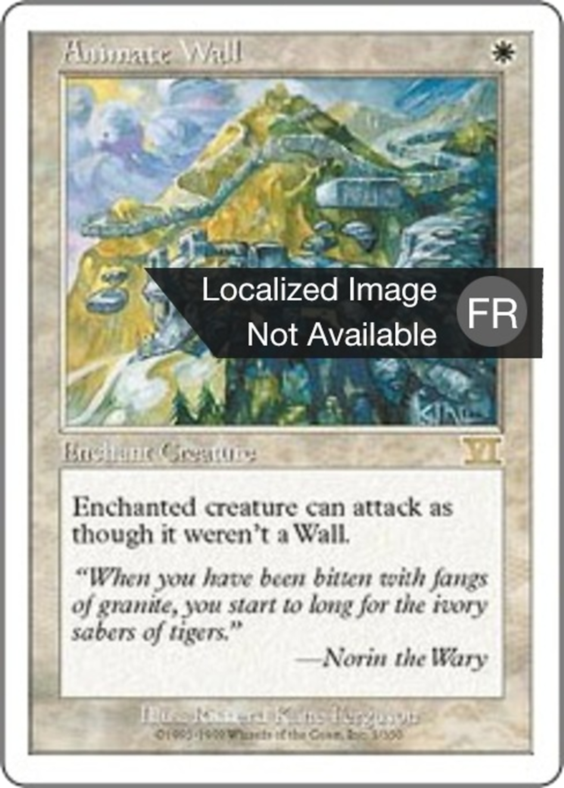 Animation de mur — Classic Sixth Edition — Magic: The Gathering