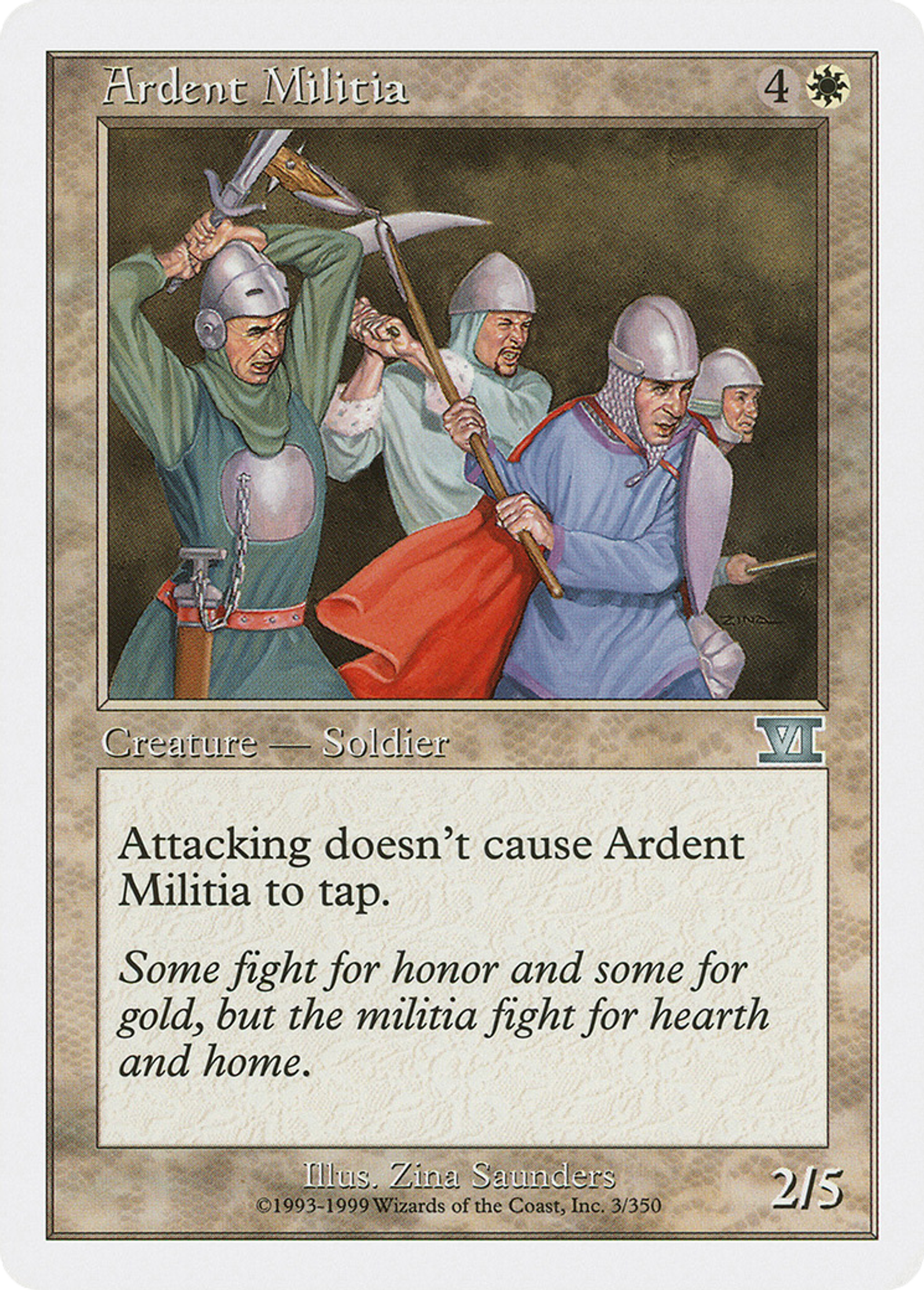 Ardent Militia — Classic Sixth Edition — Magic: The Gathering