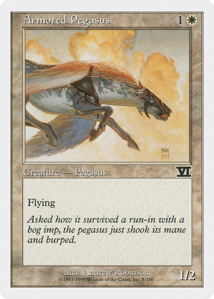 Armored Pegasus — Classic Sixth Edition — Magic: The Gathering