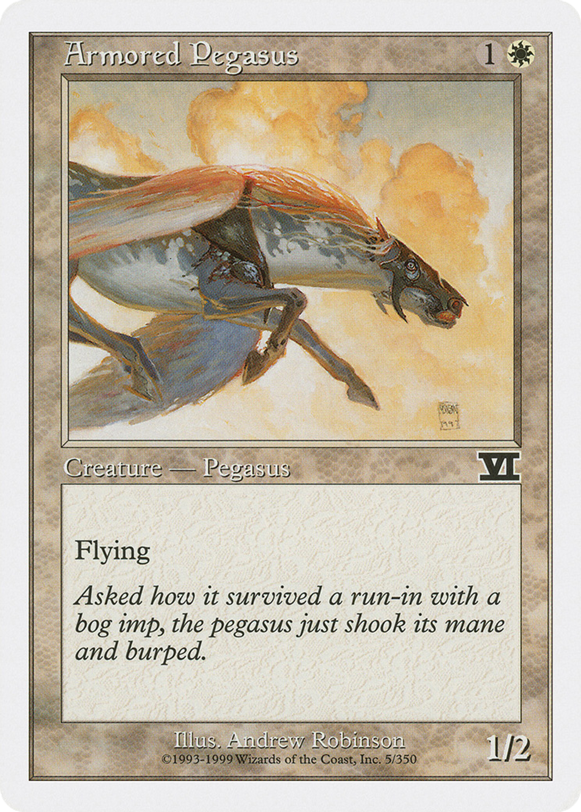 Armored Pegasus — Classic Sixth Edition — Magic: The Gathering