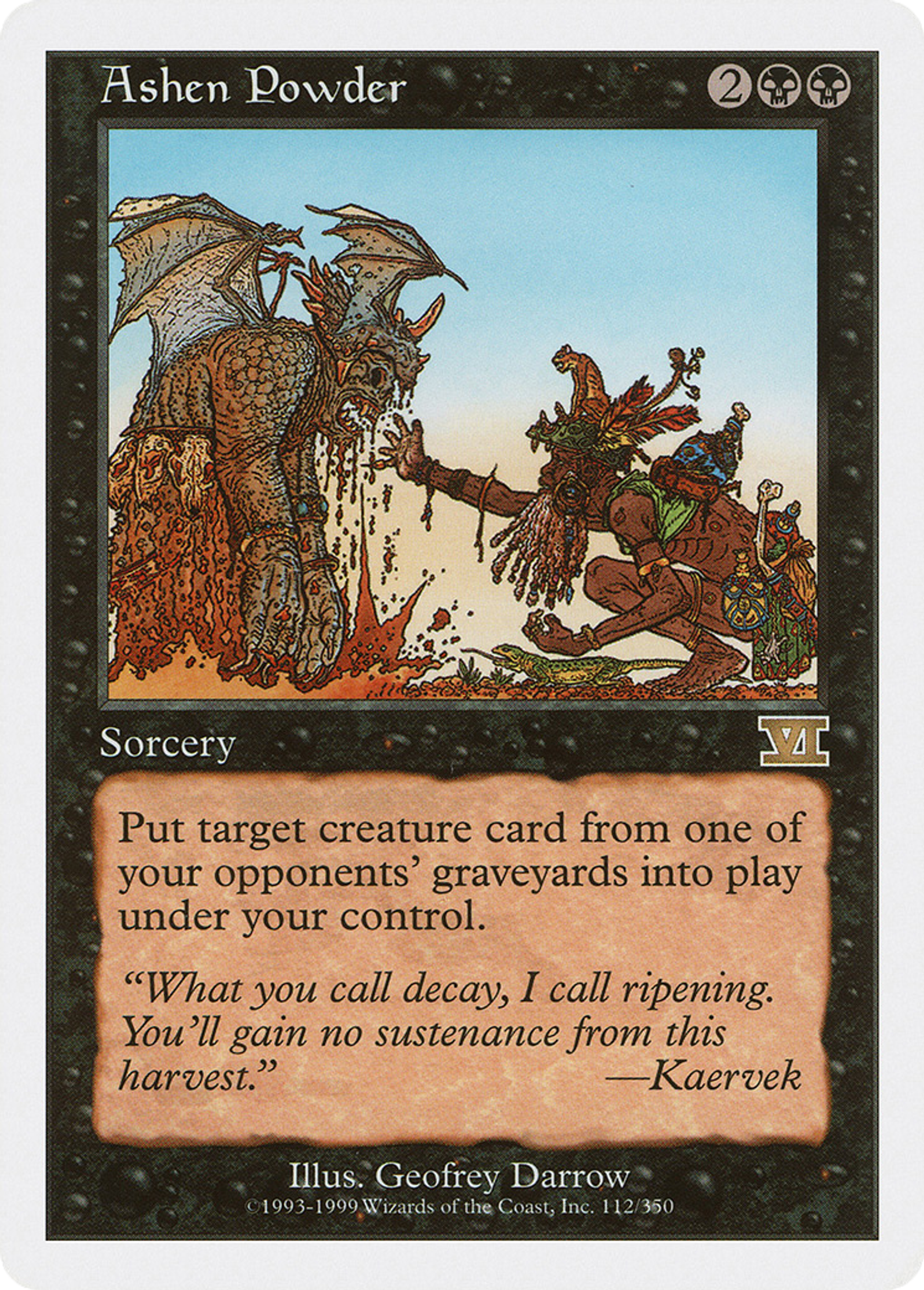 Ashen Powder — Classic Sixth Edition — Magic: The Gathering