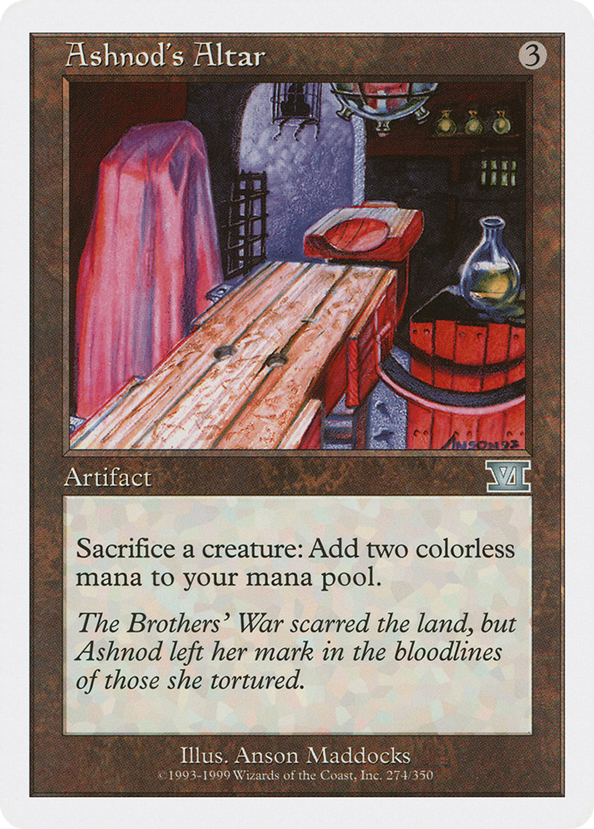 Ashnod's Altar — Classic Sixth Edition — Magic: The Gathering