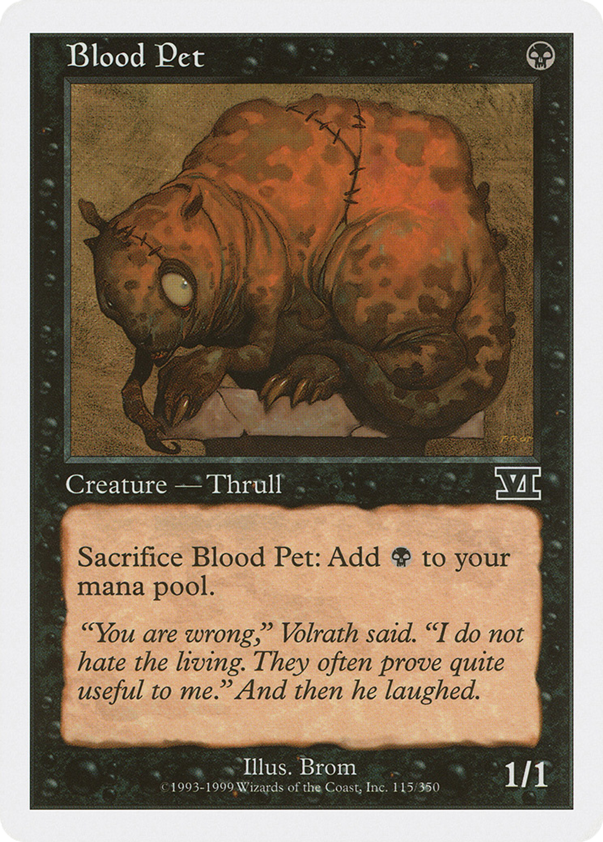 Blood Pet — Classic Sixth Edition — Magic: The Gathering