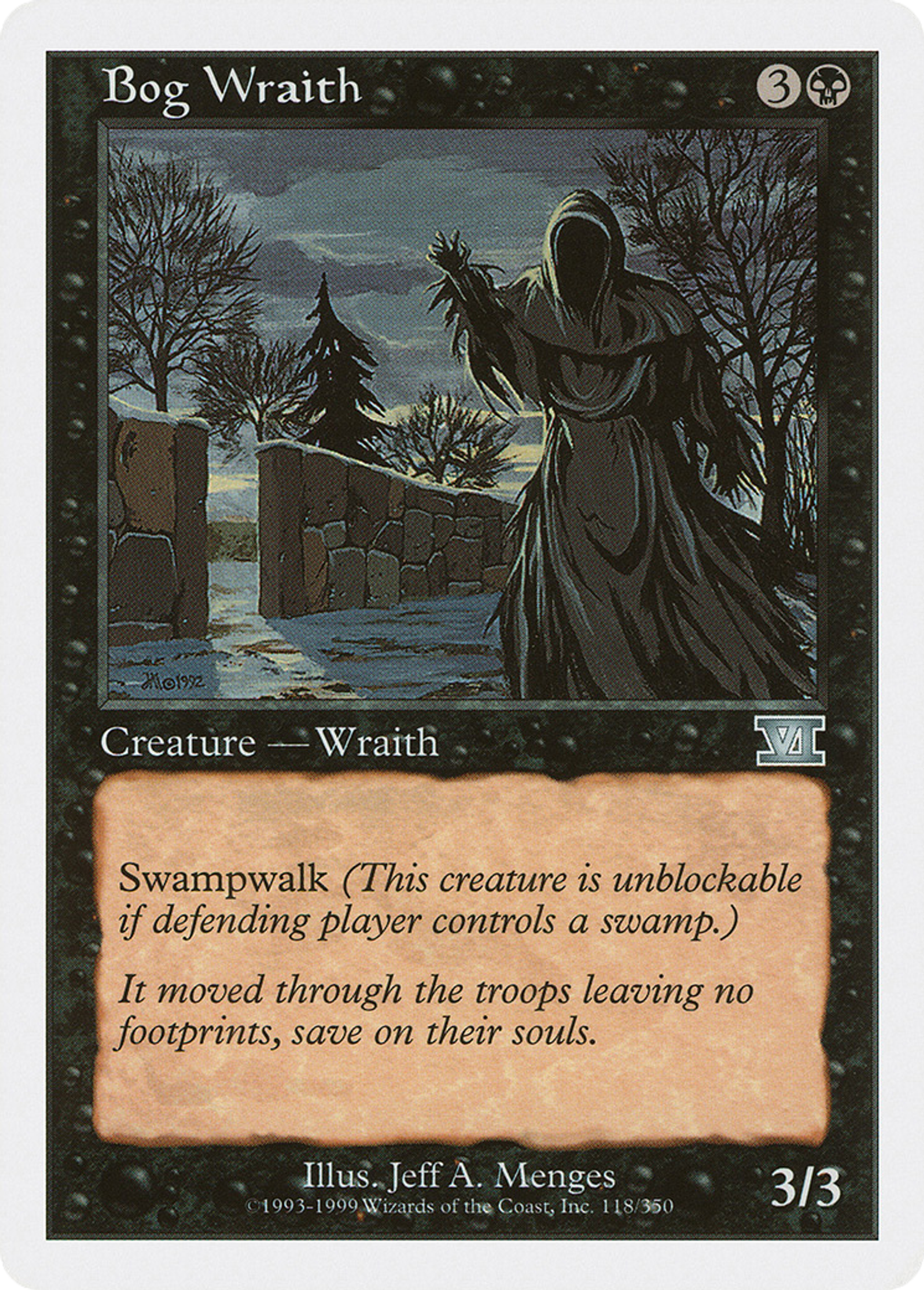 Bog Wraith — Classic Sixth Edition — Magic: The Gathering