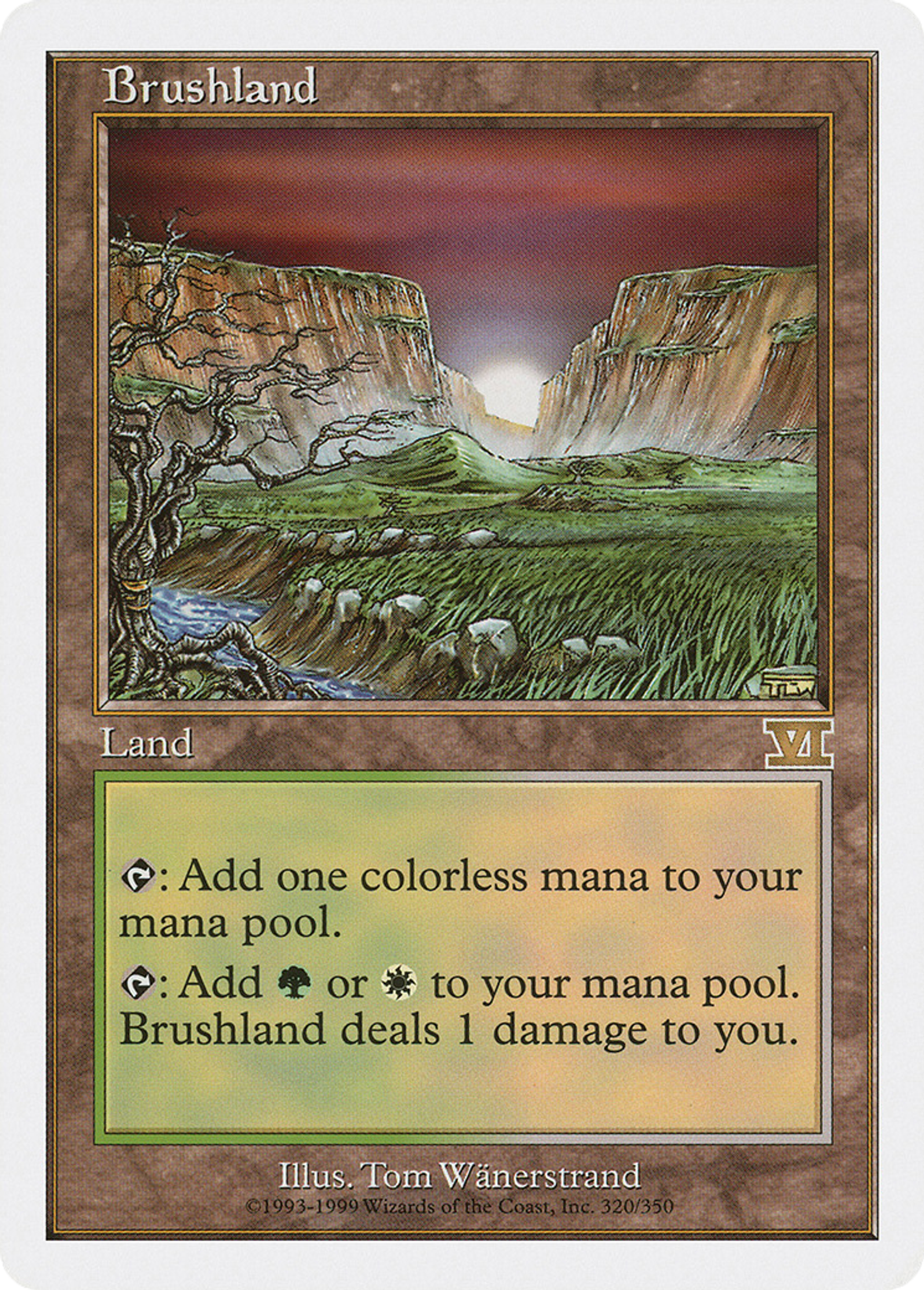 Brushland — Classic Sixth Edition — Magic: The Gathering