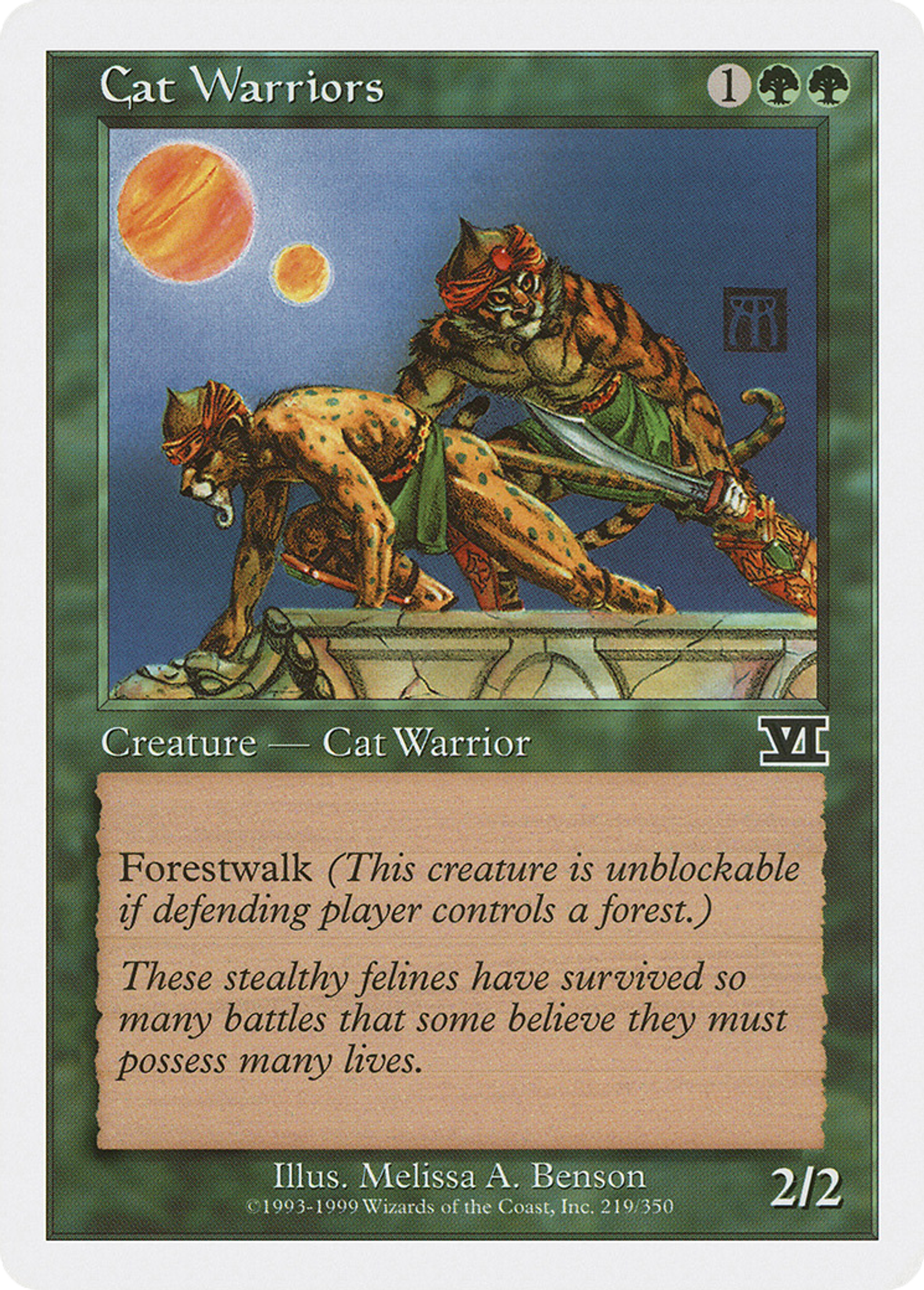 Cat Warriors — Classic Sixth Edition — Magic: The Gathering