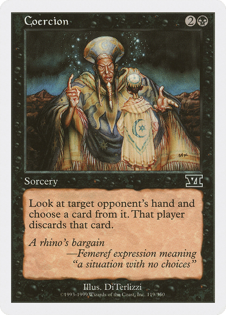 Coercion — Classic Sixth Edition — Magic: The Gathering