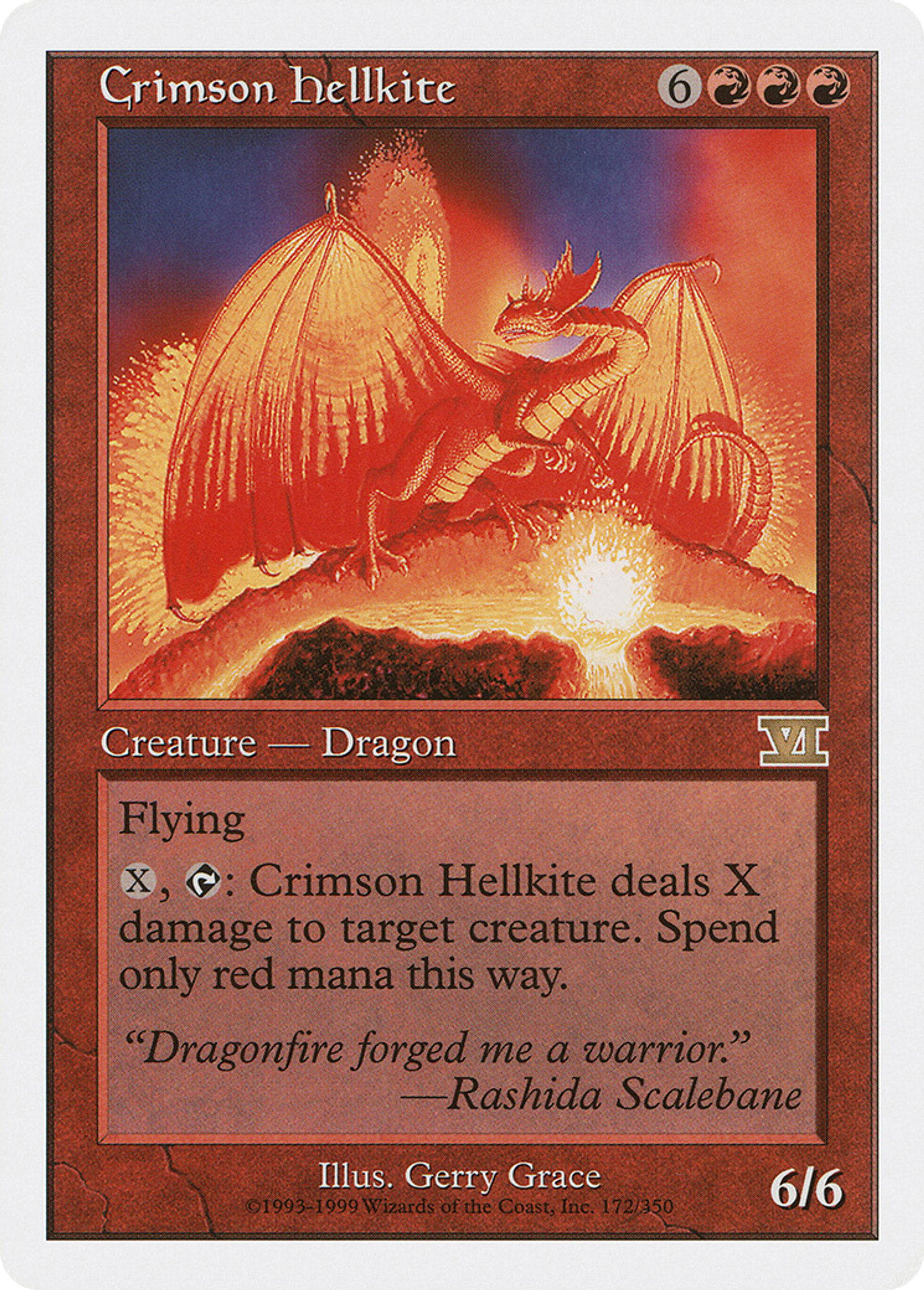 Crimson Hellkite — Classic Sixth Edition — Magic: The Gathering