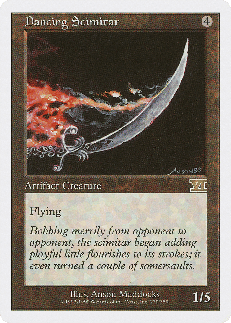 Dancing Scimitar — Classic Sixth Edition — Magic: The Gathering