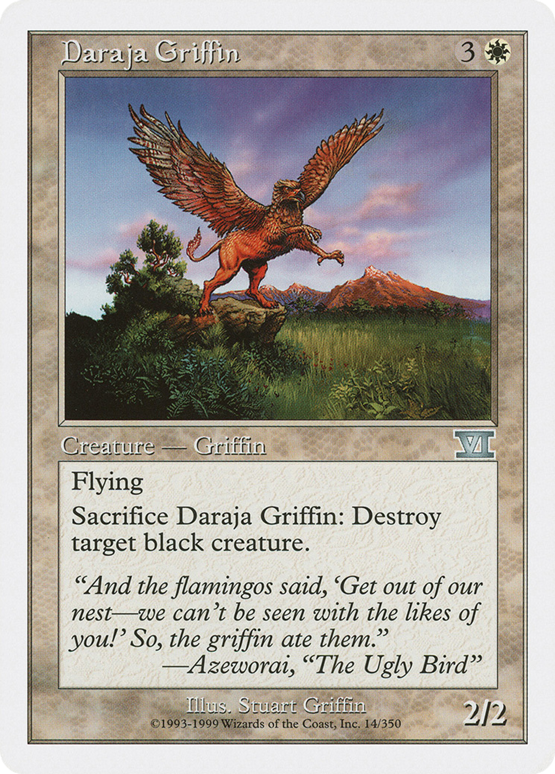 Daraja Griffin — Classic Sixth Edition — Magic: The Gathering
