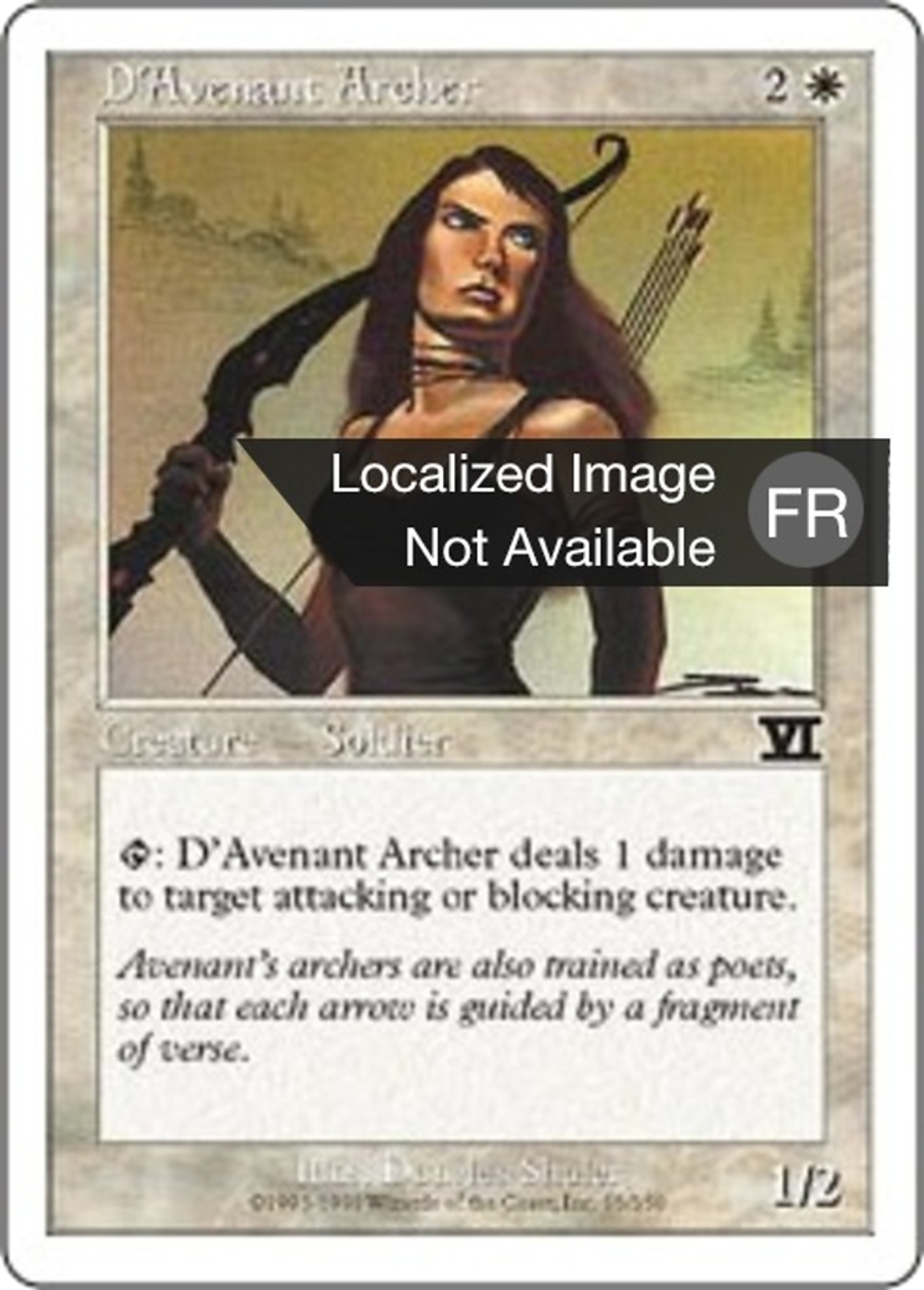 Archère d'Avenant — Classic Sixth Edition — Magic: The Gathering