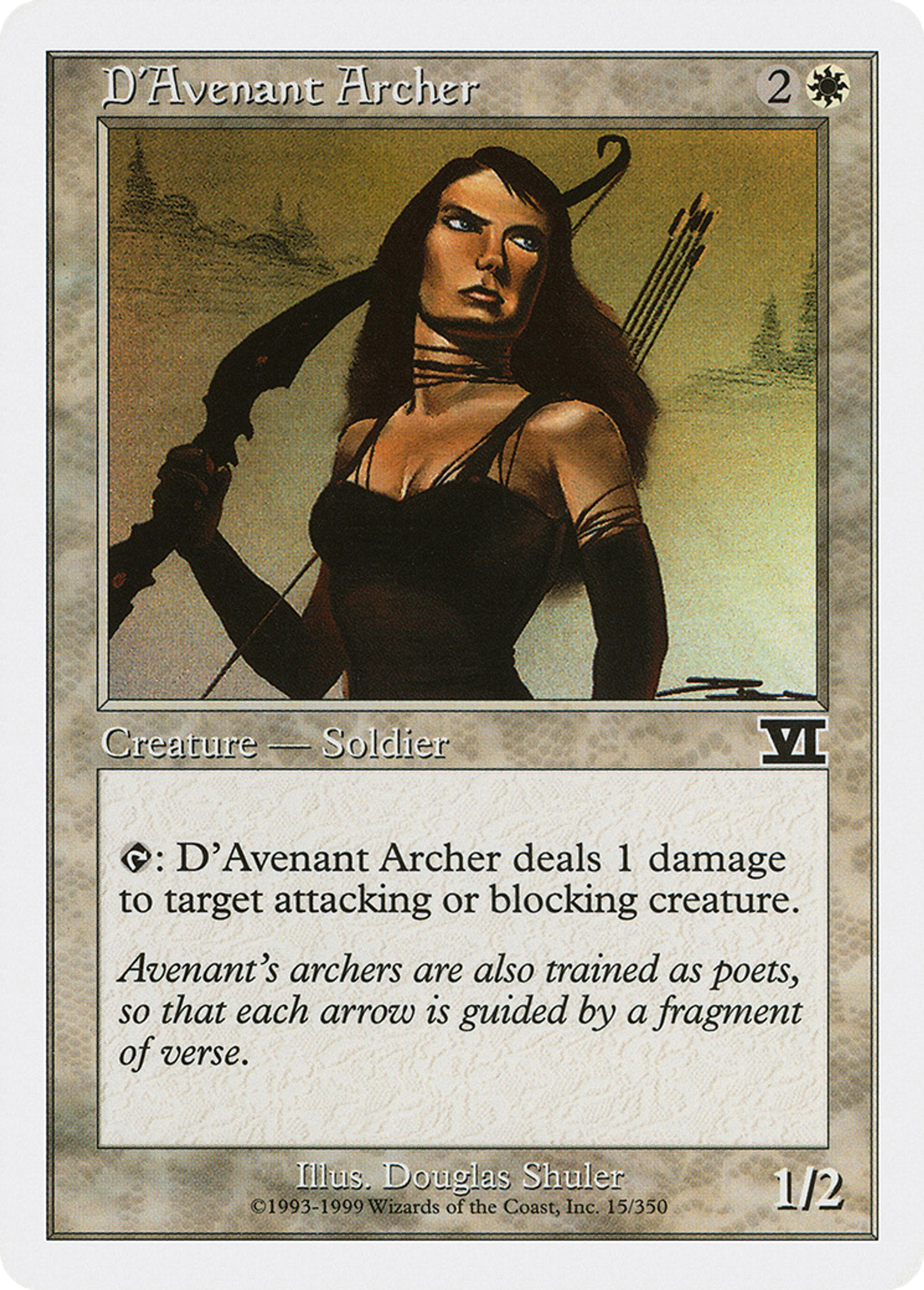 D'Avenant Archer — Classic Sixth Edition — Magic: The Gathering