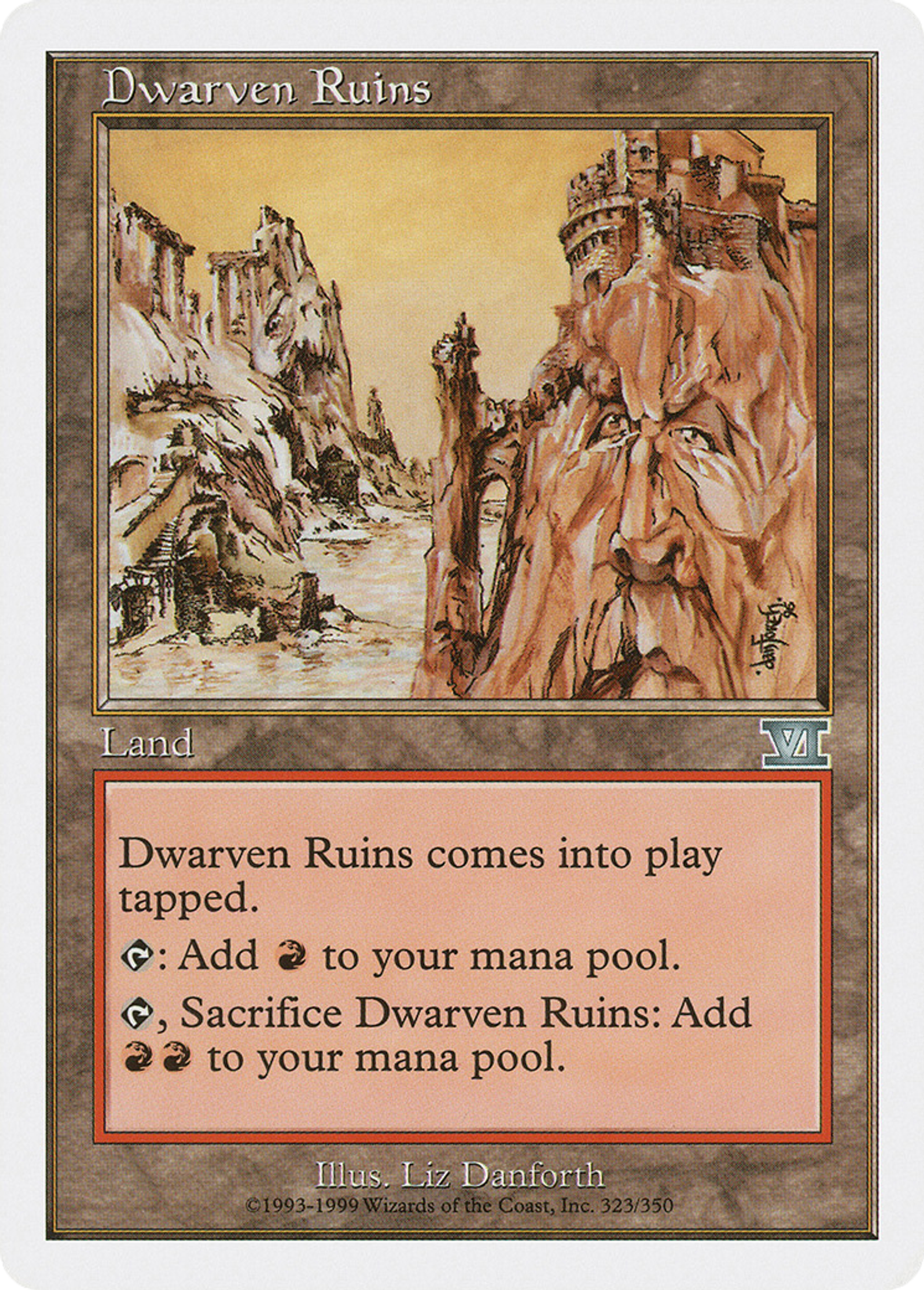 Dwarven Ruins — Classic Sixth Edition — Magic: The Gathering