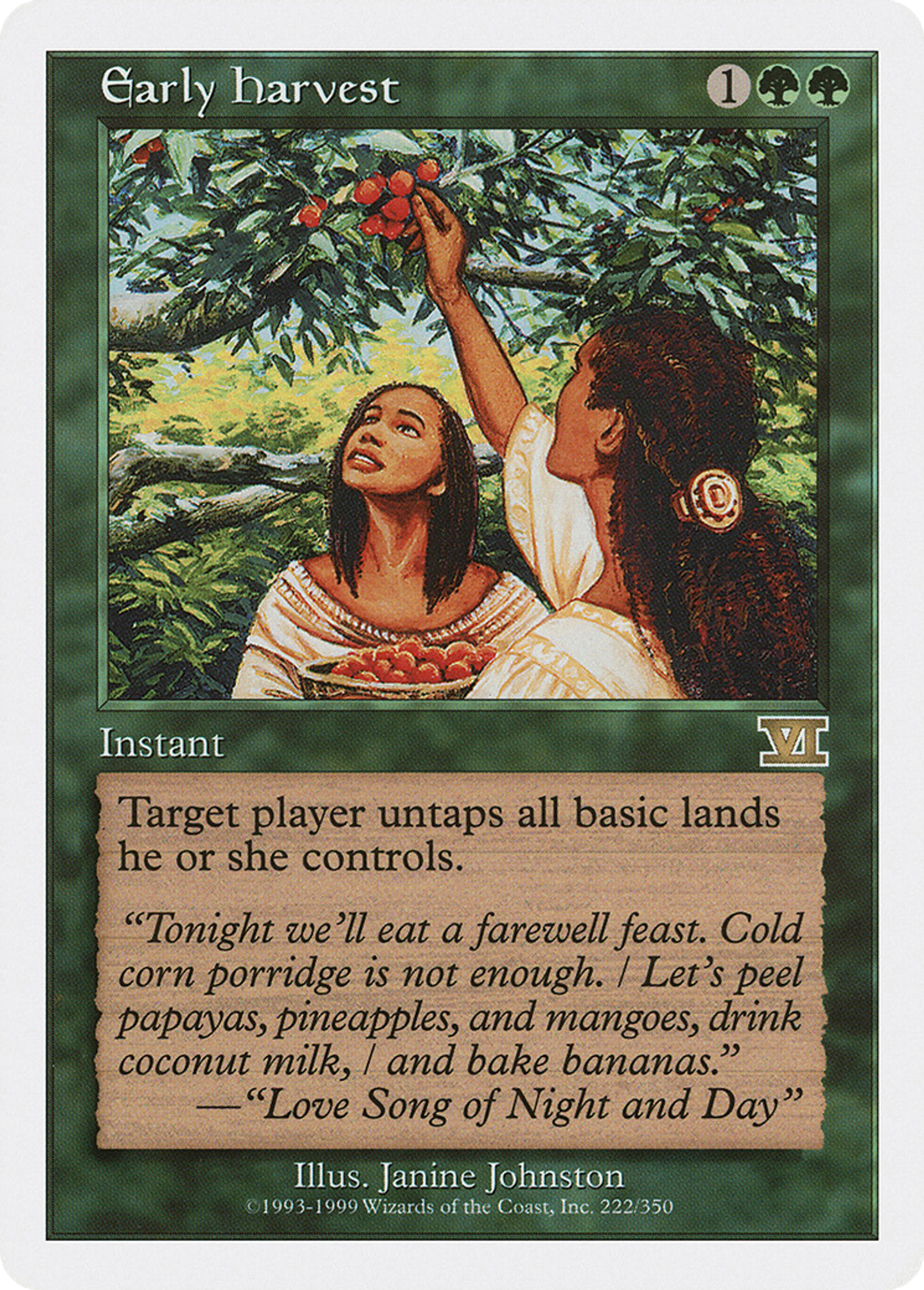 Early Harvest — Classic Sixth Edition — Magic: The Gathering
