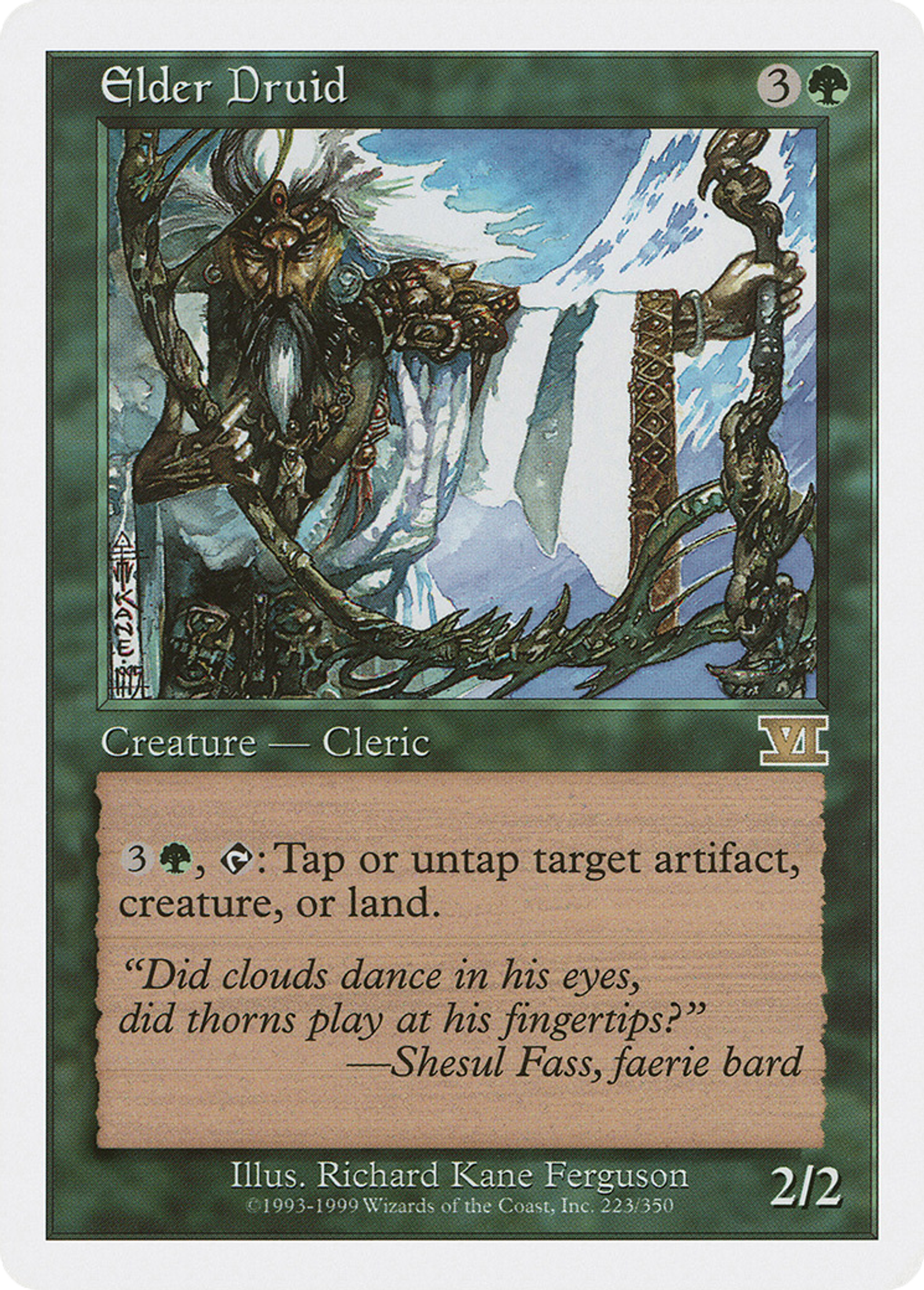 Elder Druid — Classic Sixth Edition — Magic: The Gathering