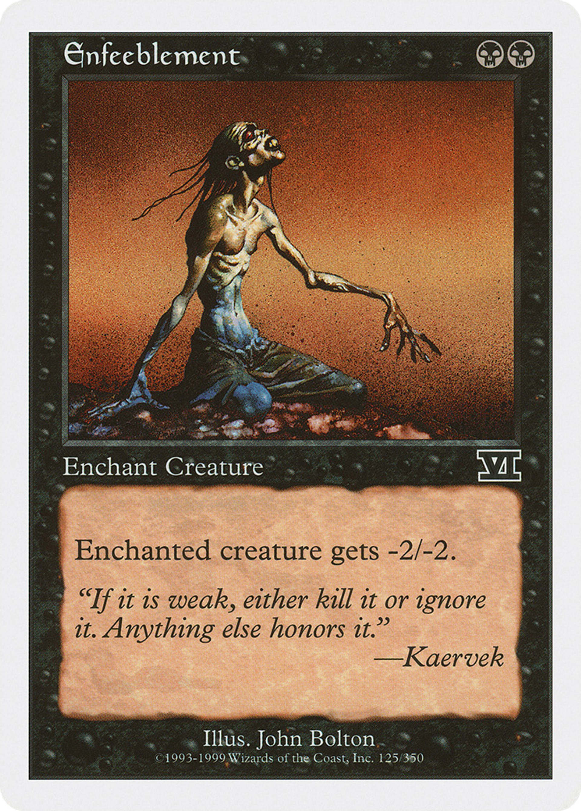Enfeeblement — Classic Sixth Edition — Magic: The Gathering