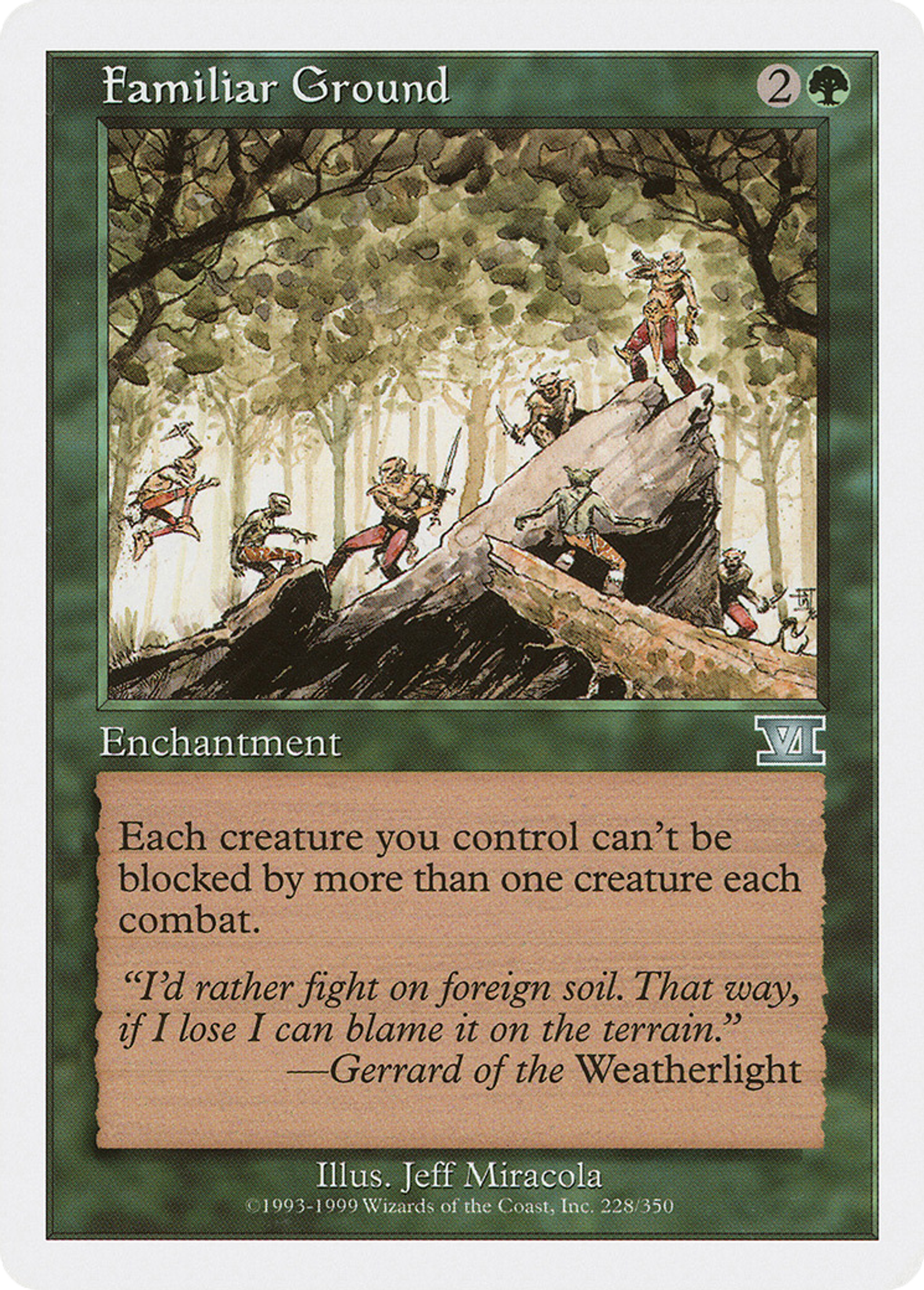 Familiar Ground — Classic Sixth Edition — Magic: The Gathering