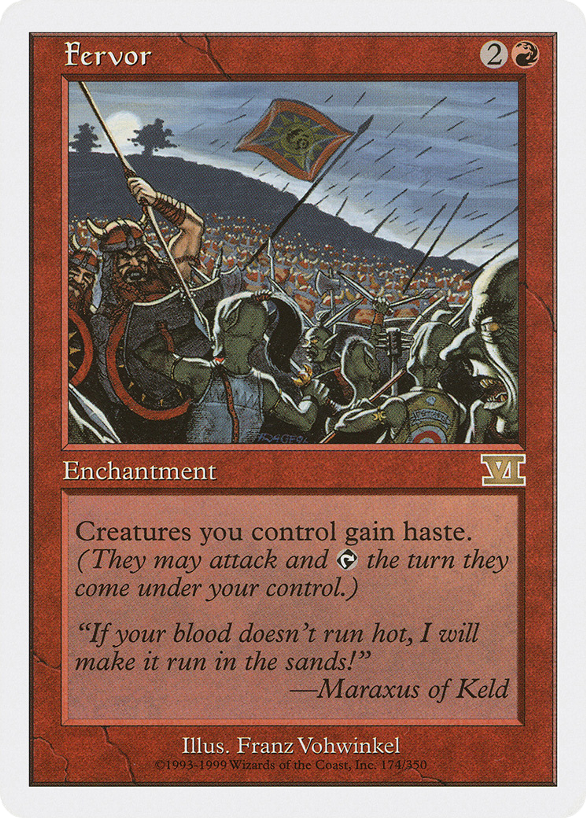 Fervor — Classic Sixth Edition — Magic: The Gathering