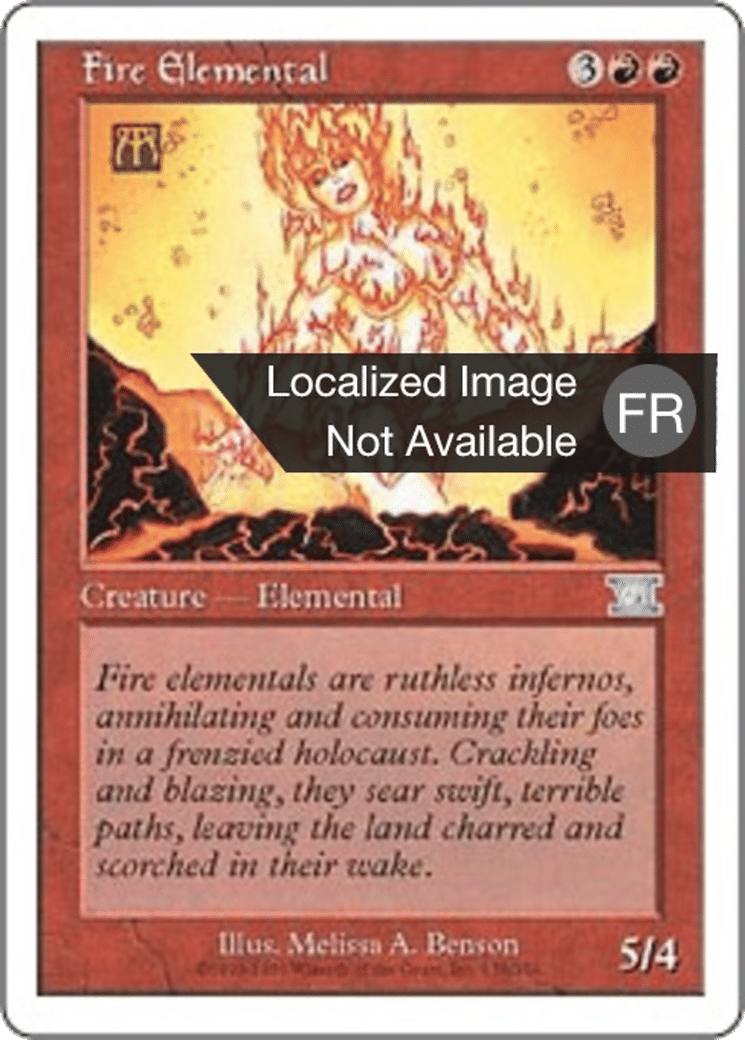 Élémental de feu — Classic Sixth Edition — Magic: The Gathering
