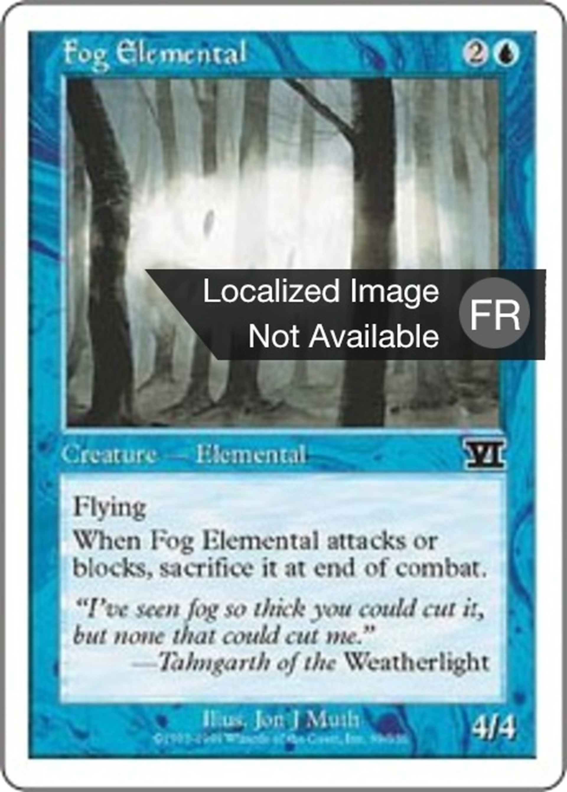 Élémental de brouillard — Classic Sixth Edition — Magic: The Gathering
