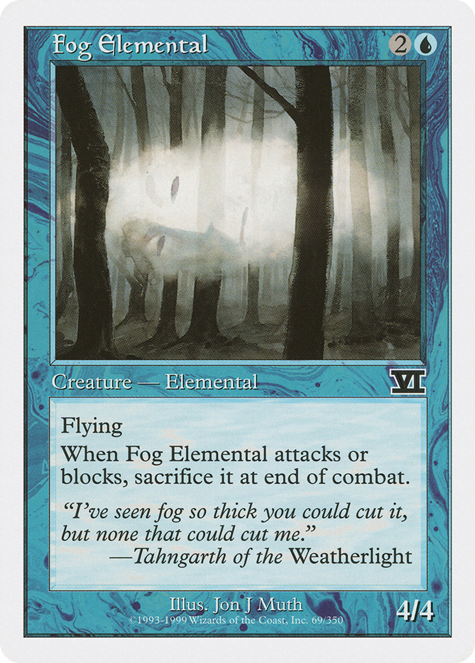 Fog Elemental — Classic Sixth Edition — Magic: The Gathering