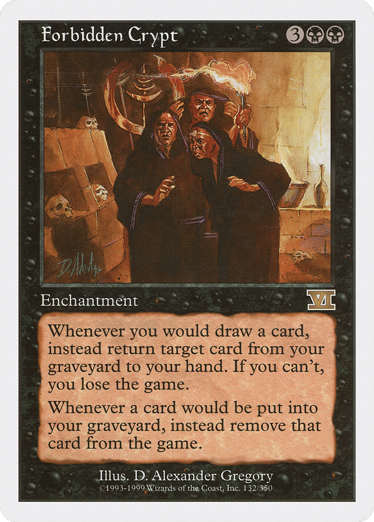 Forbidden Crypt — Classic Sixth Edition — Magic: The Gathering
