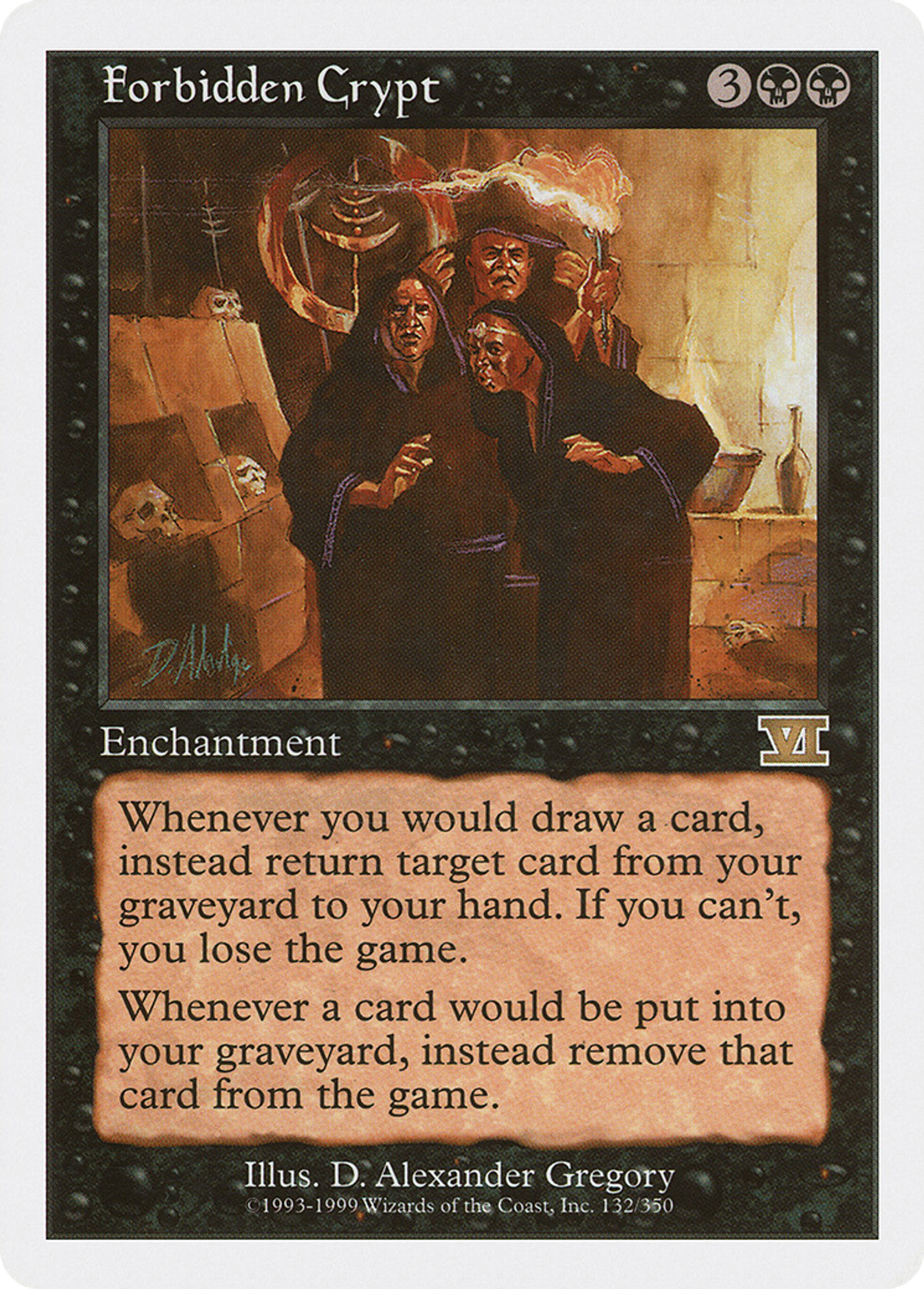Forbidden Crypt — Classic Sixth Edition — Magic: The Gathering