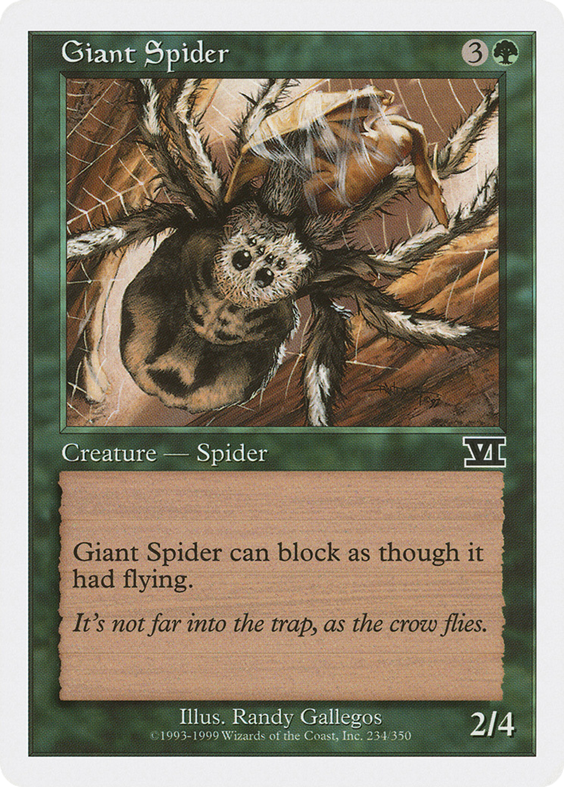 Giant Spider — Classic Sixth Edition — Magic: The Gathering