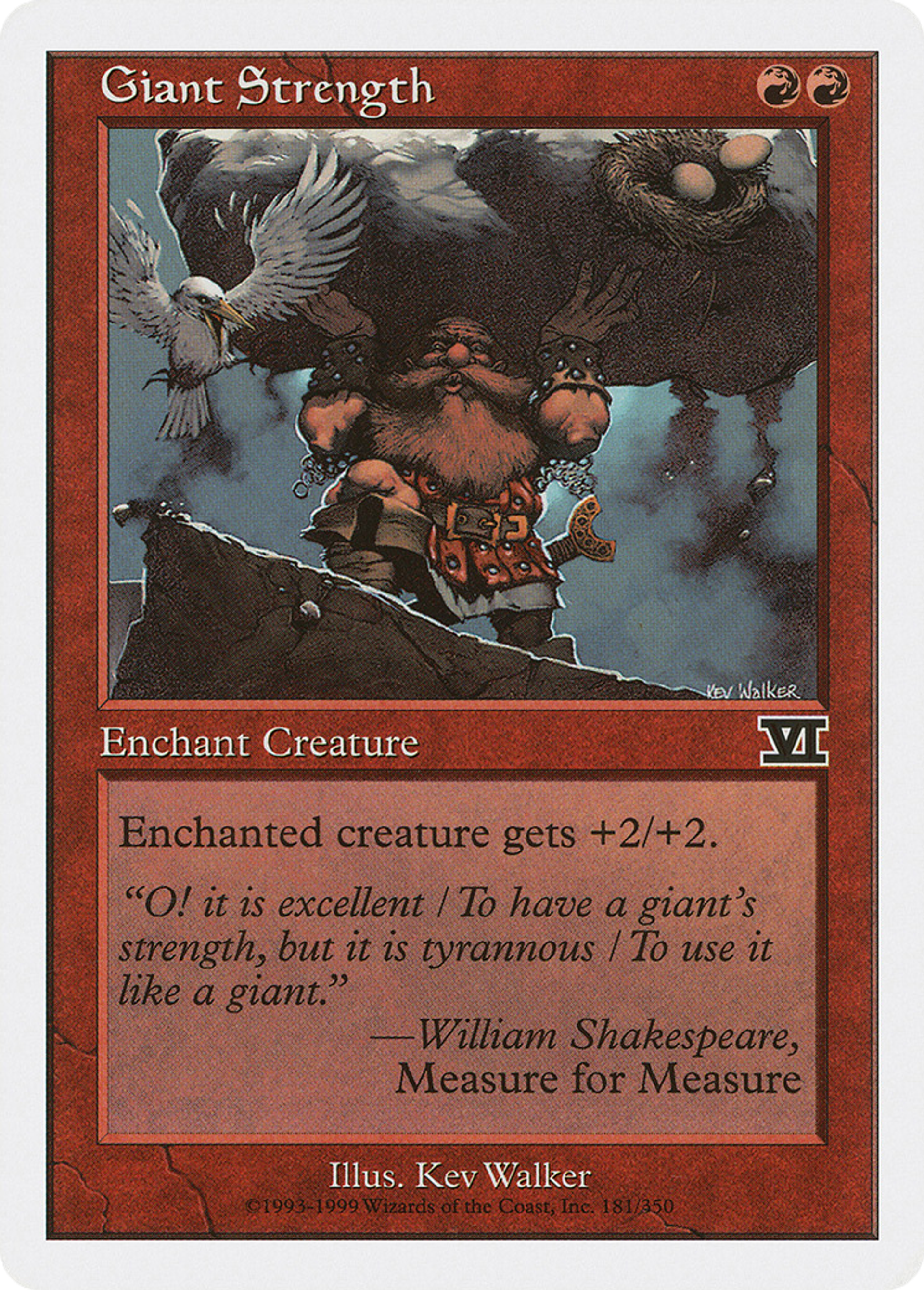 Giant Strength — Classic Sixth Edition — Magic: The Gathering