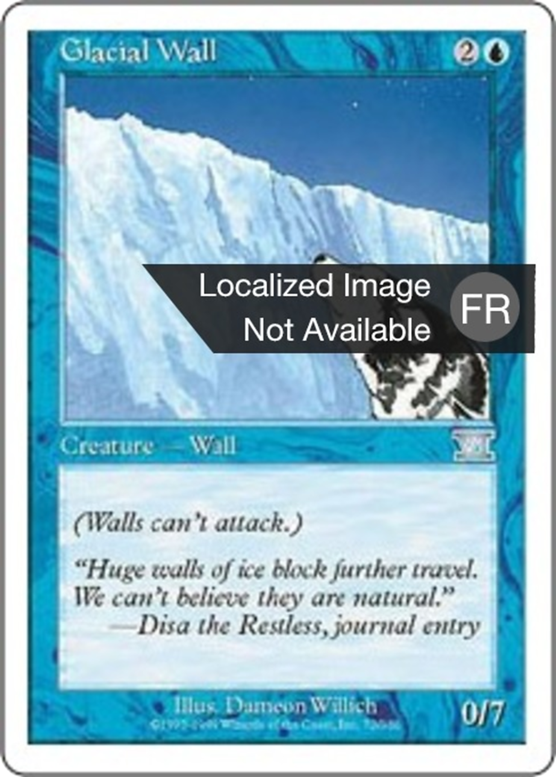 Mur glaciaire — Classic Sixth Edition — Magic: The Gathering