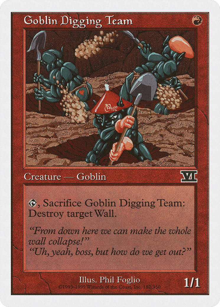 Goblin Digging Team — Classic Sixth Edition — Magic: The Gathering
