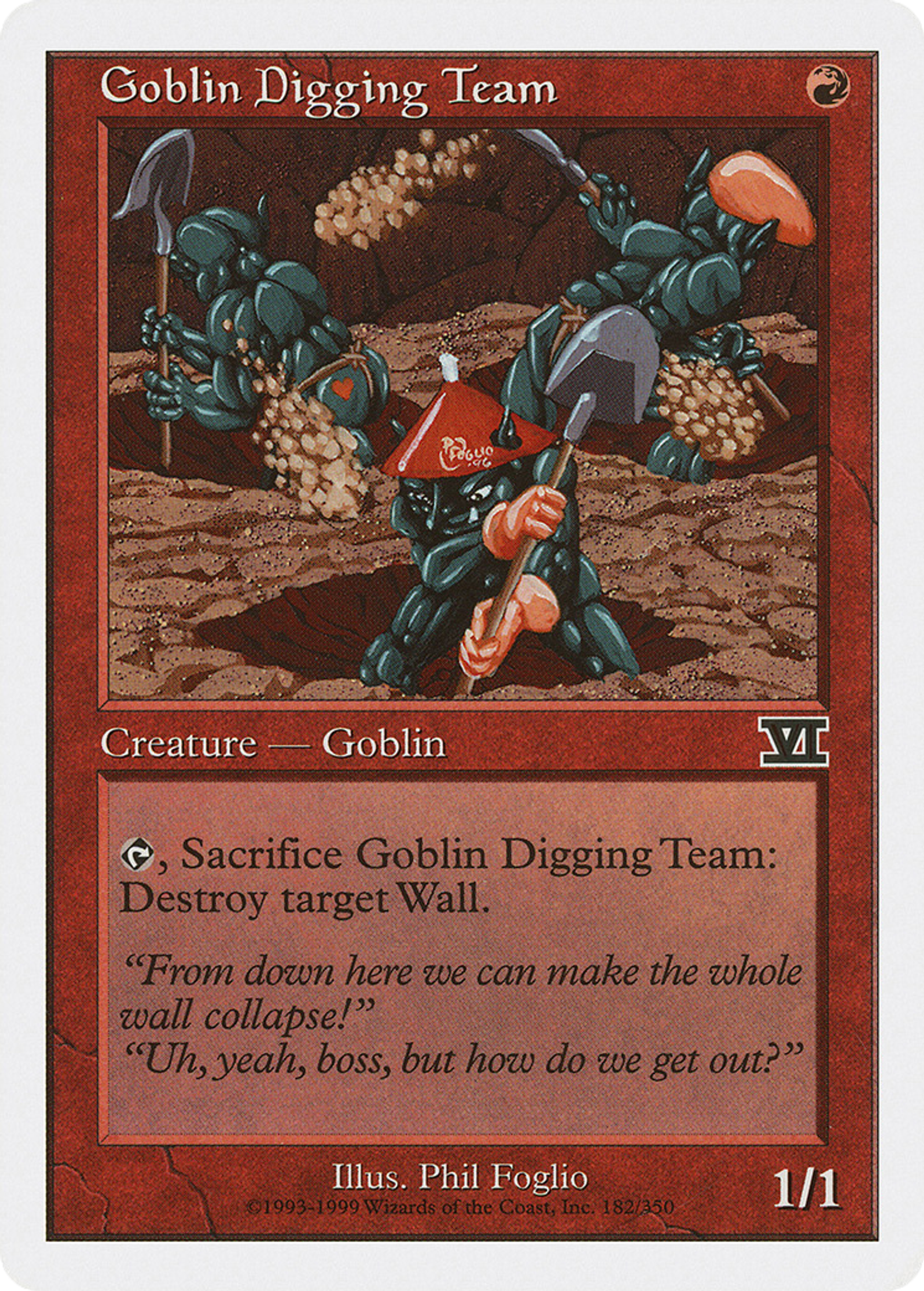 Goblin Digging Team — Classic Sixth Edition — Magic: The Gathering