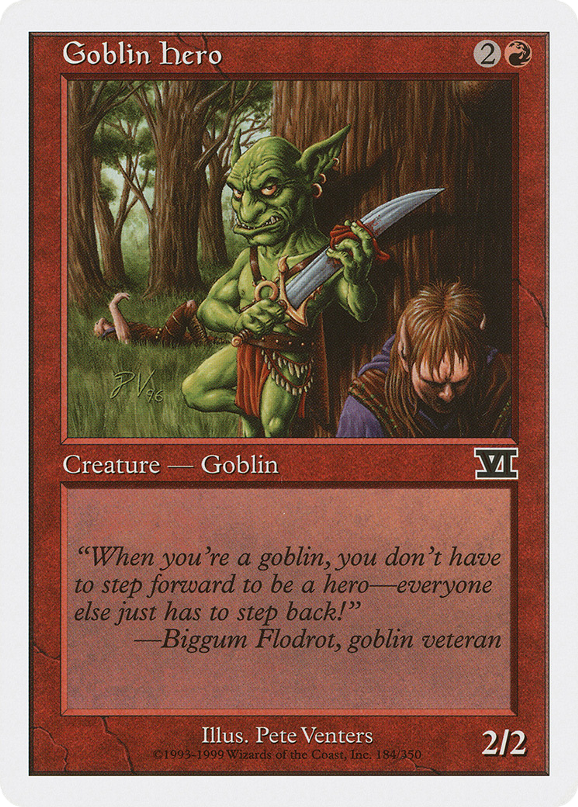 Goblin Hero — Classic Sixth Edition — Magic: The Gathering