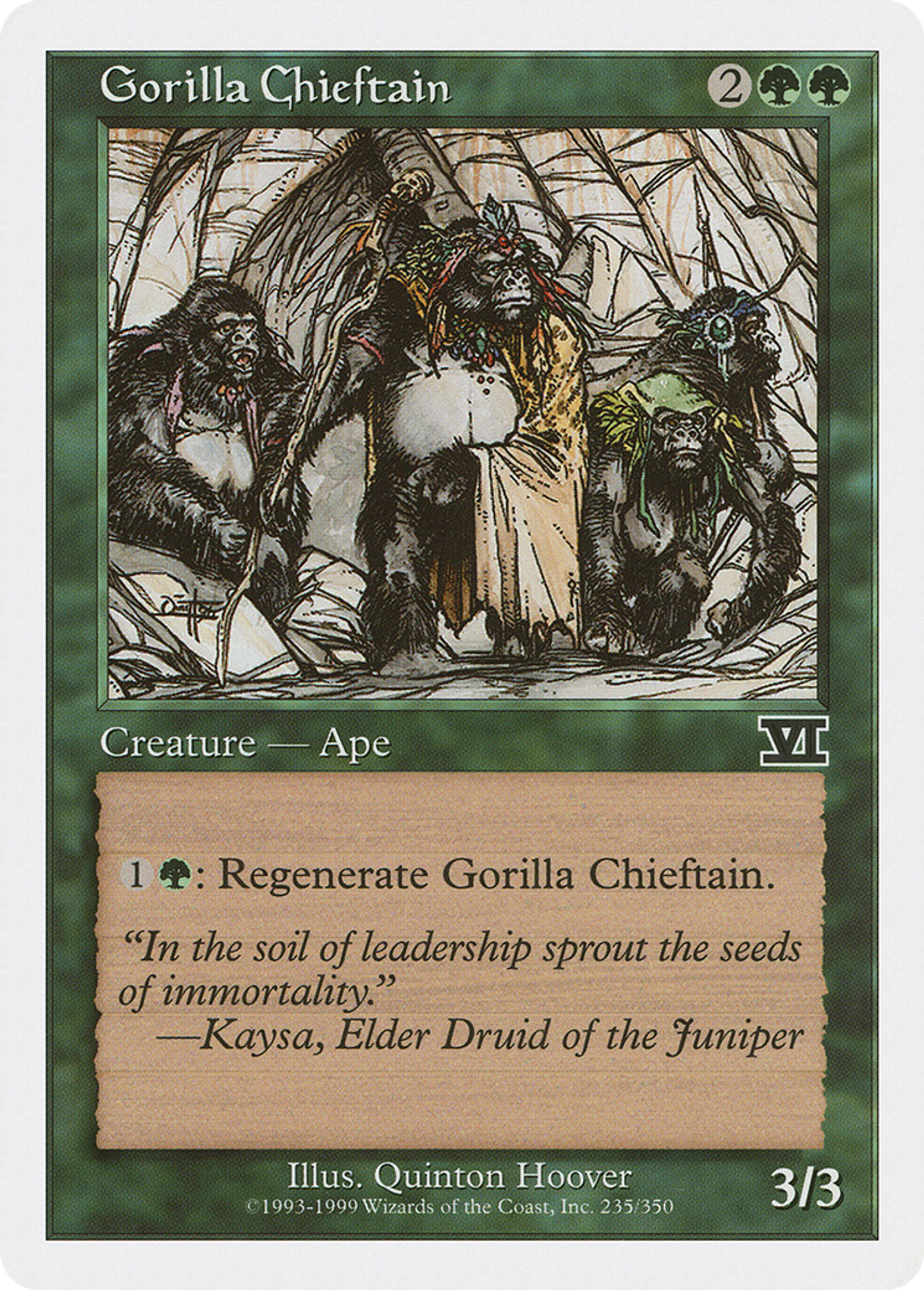 Gorilla Chieftain — Classic Sixth Edition — Magic: The Gathering