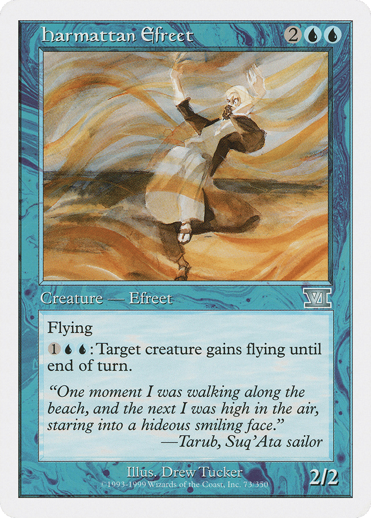Harmattan Efreet — Classic Sixth Edition — Magic: The Gathering