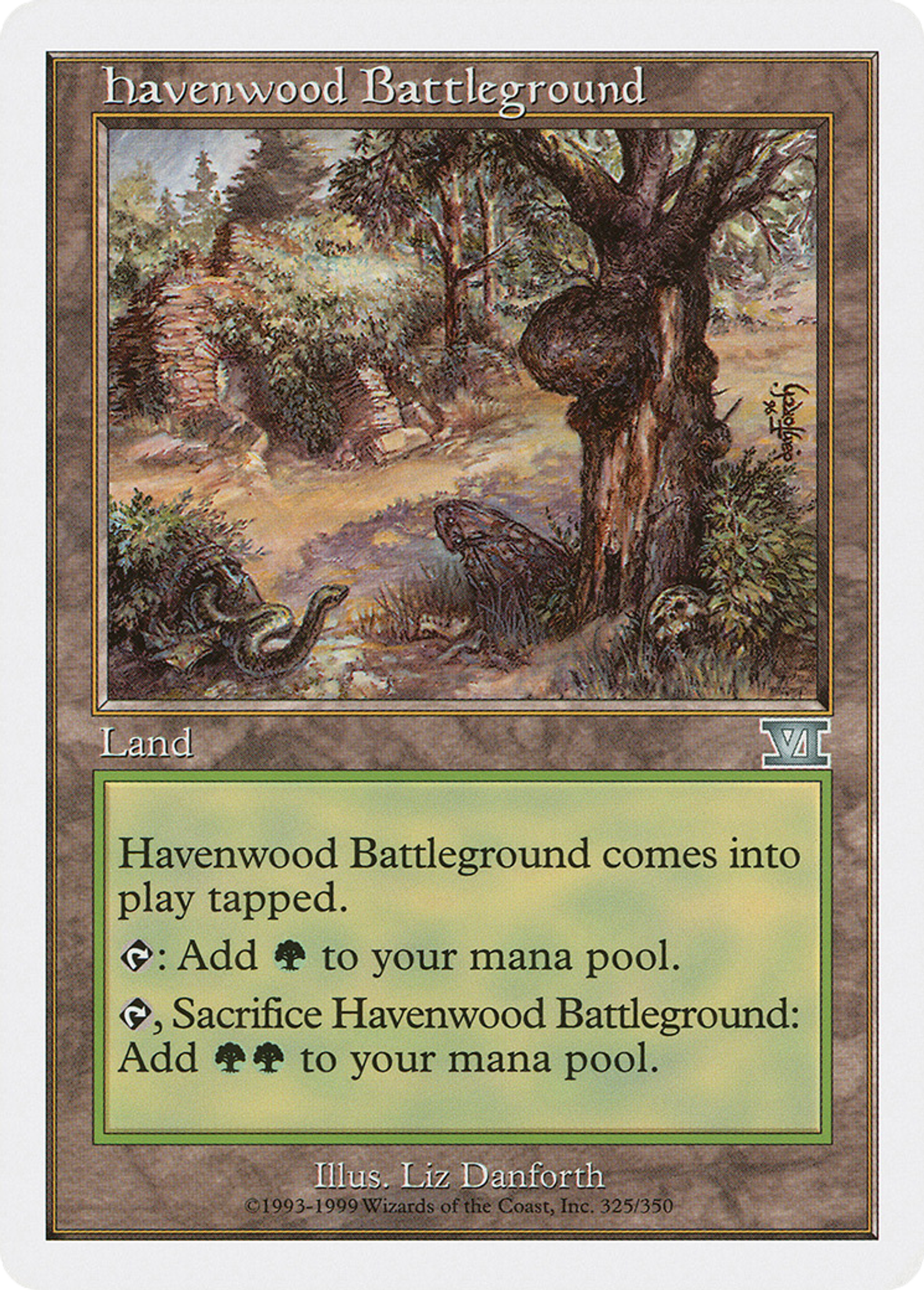 Havenwood Battleground — Classic Sixth Edition — Magic: The Gathering