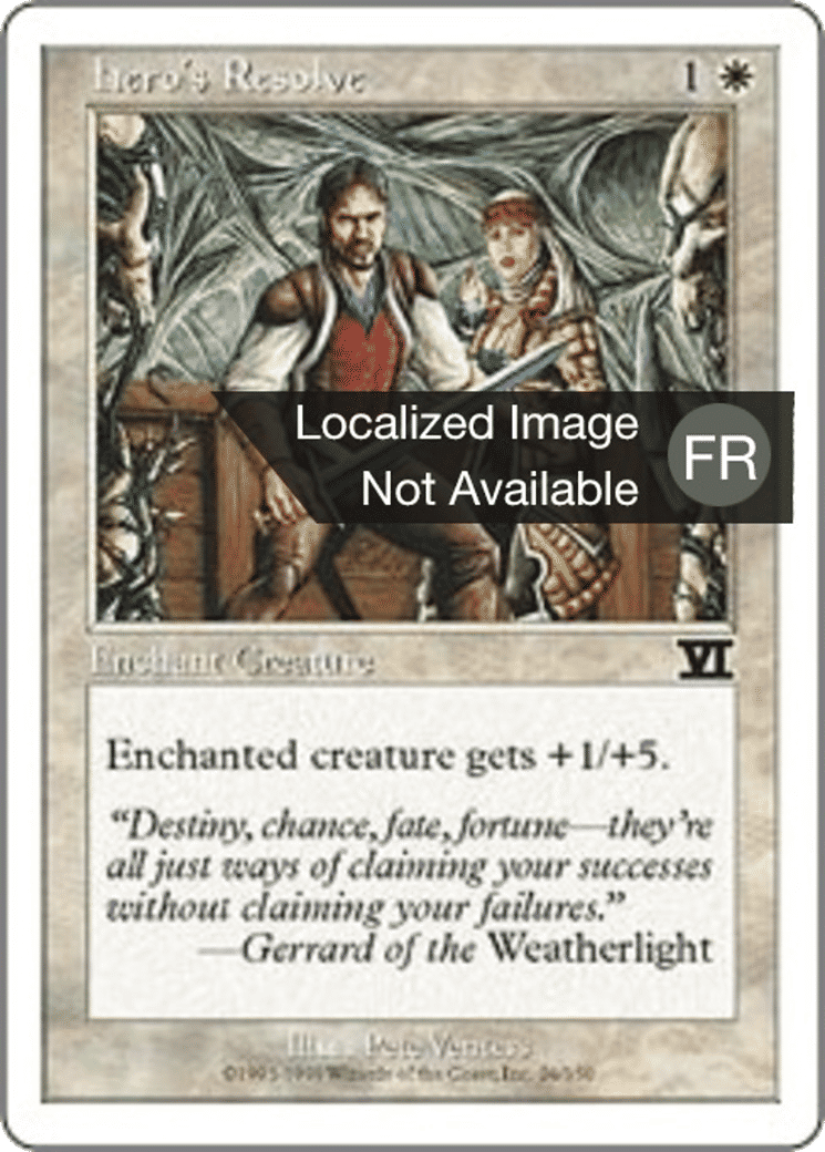 Résolution héroïque — Classic Sixth Edition — Magic: The Gathering