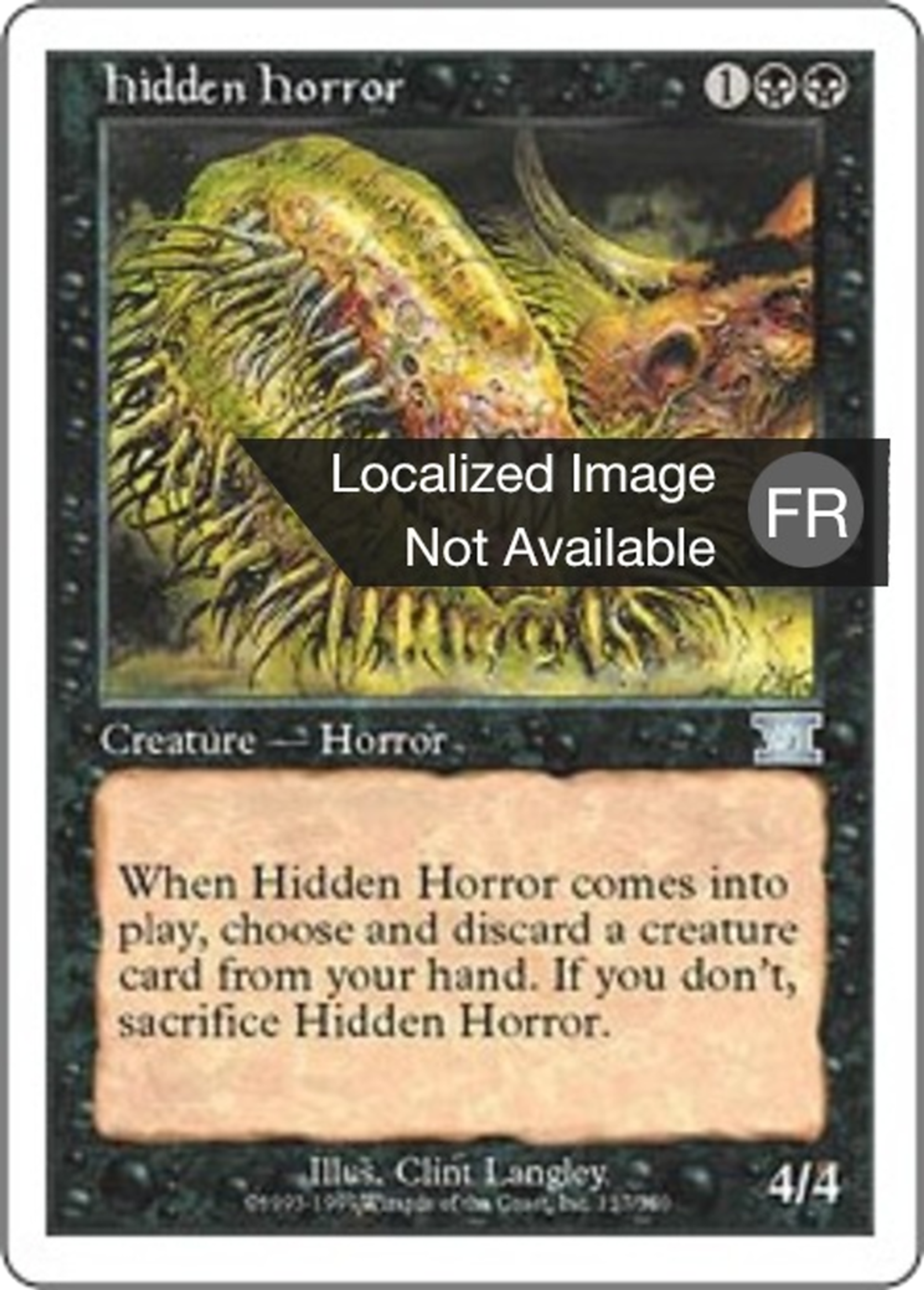 Horreur cachée — Classic Sixth Edition — Magic: The Gathering