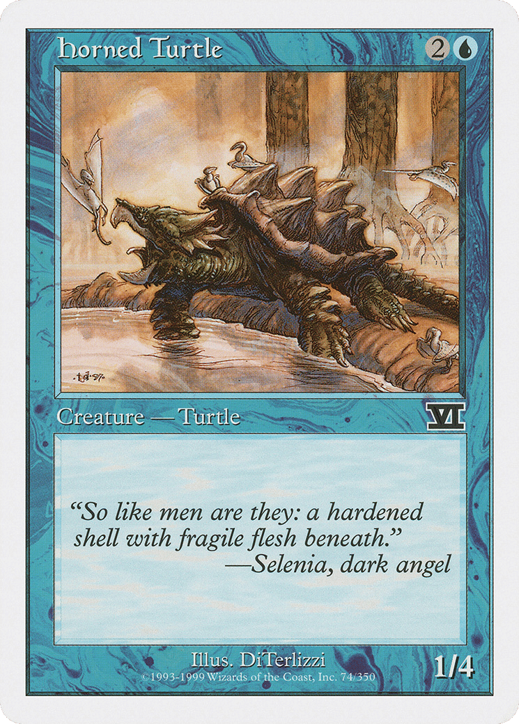 Horned Turtle — Classic Sixth Edition — Magic: The Gathering