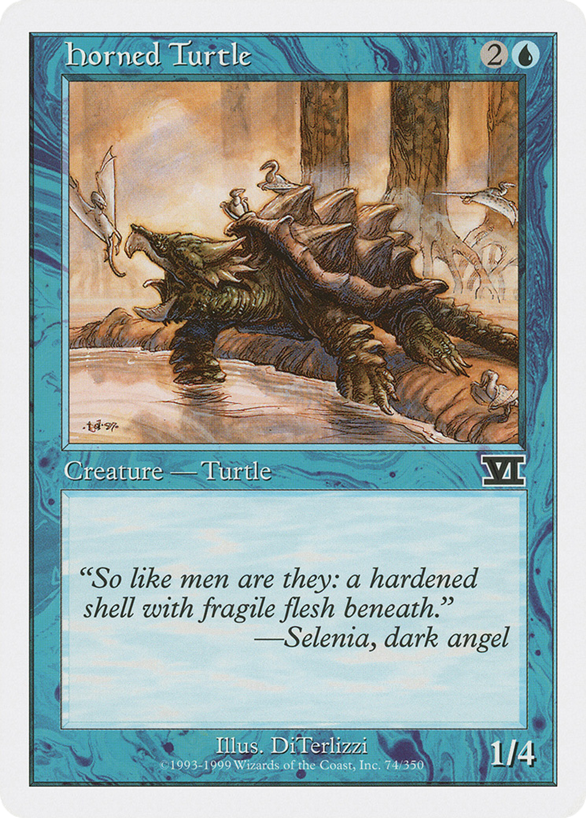 Horned Turtle — Classic Sixth Edition — Magic: The Gathering