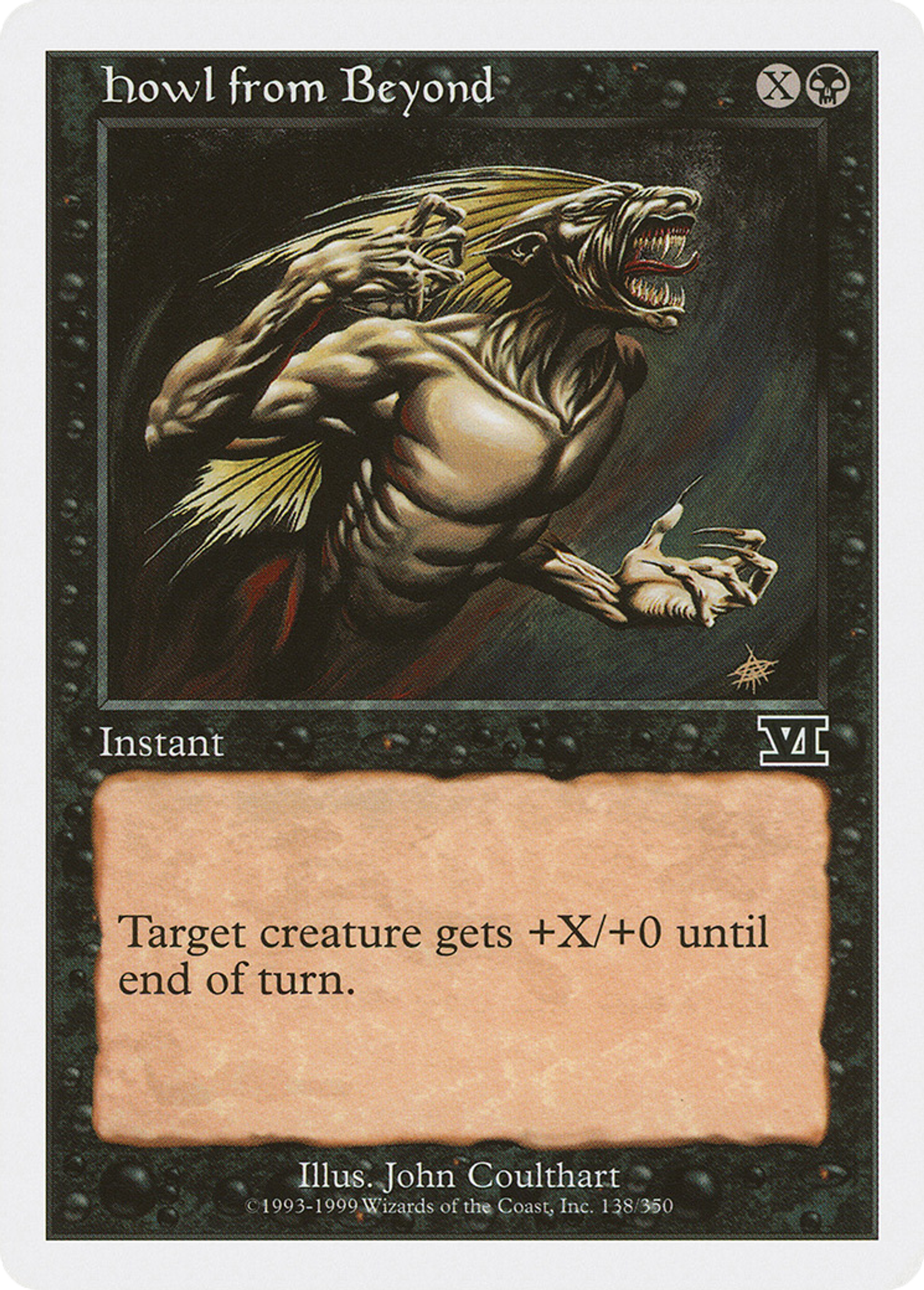 Howl from Beyond — Classic Sixth Edition — Magic: The Gathering